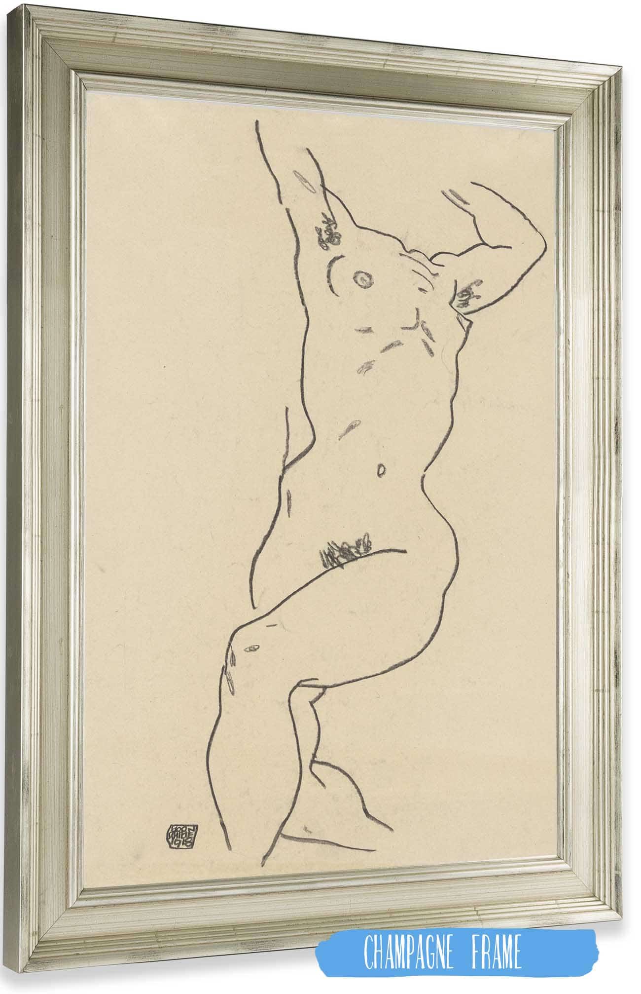 Torso Of A Nude by Egon Schiele