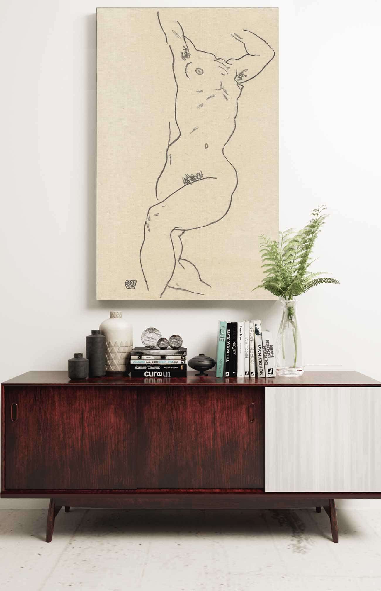 Torso Of A Nude by Egon Schiele - Image 2