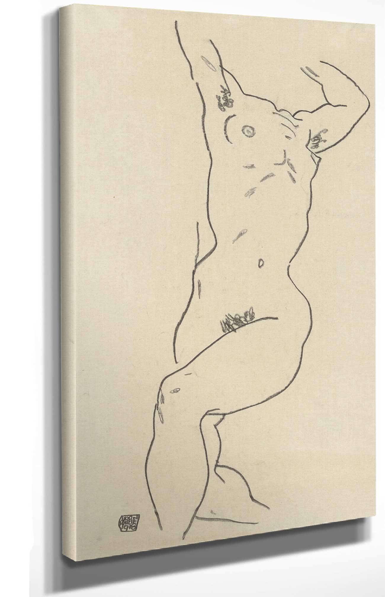 Torso Of A Nude by Egon Schiele - Image 4