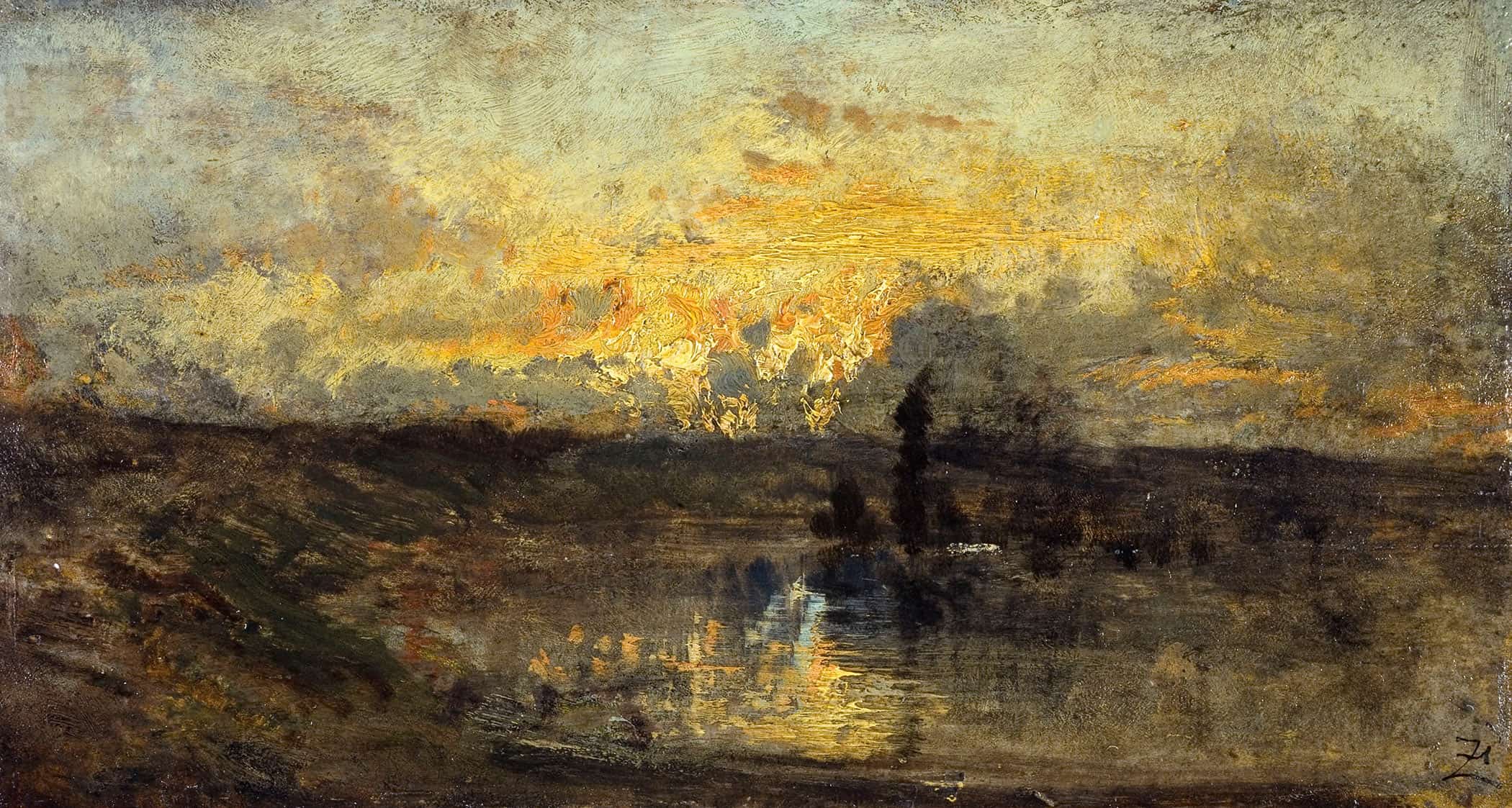 Tournant De Riviere by Felix Ziem - Image 2