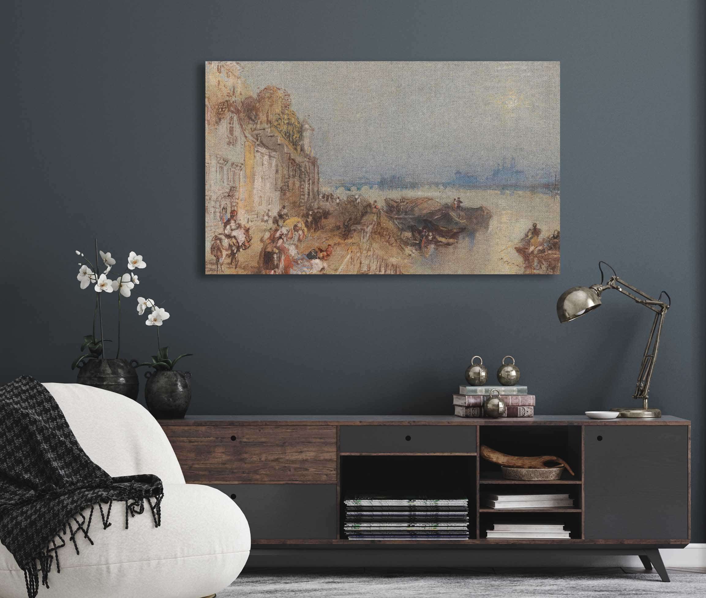 Tours Sunset Looking Backwards Between And by Joseph Mallord William Turner - Image 5