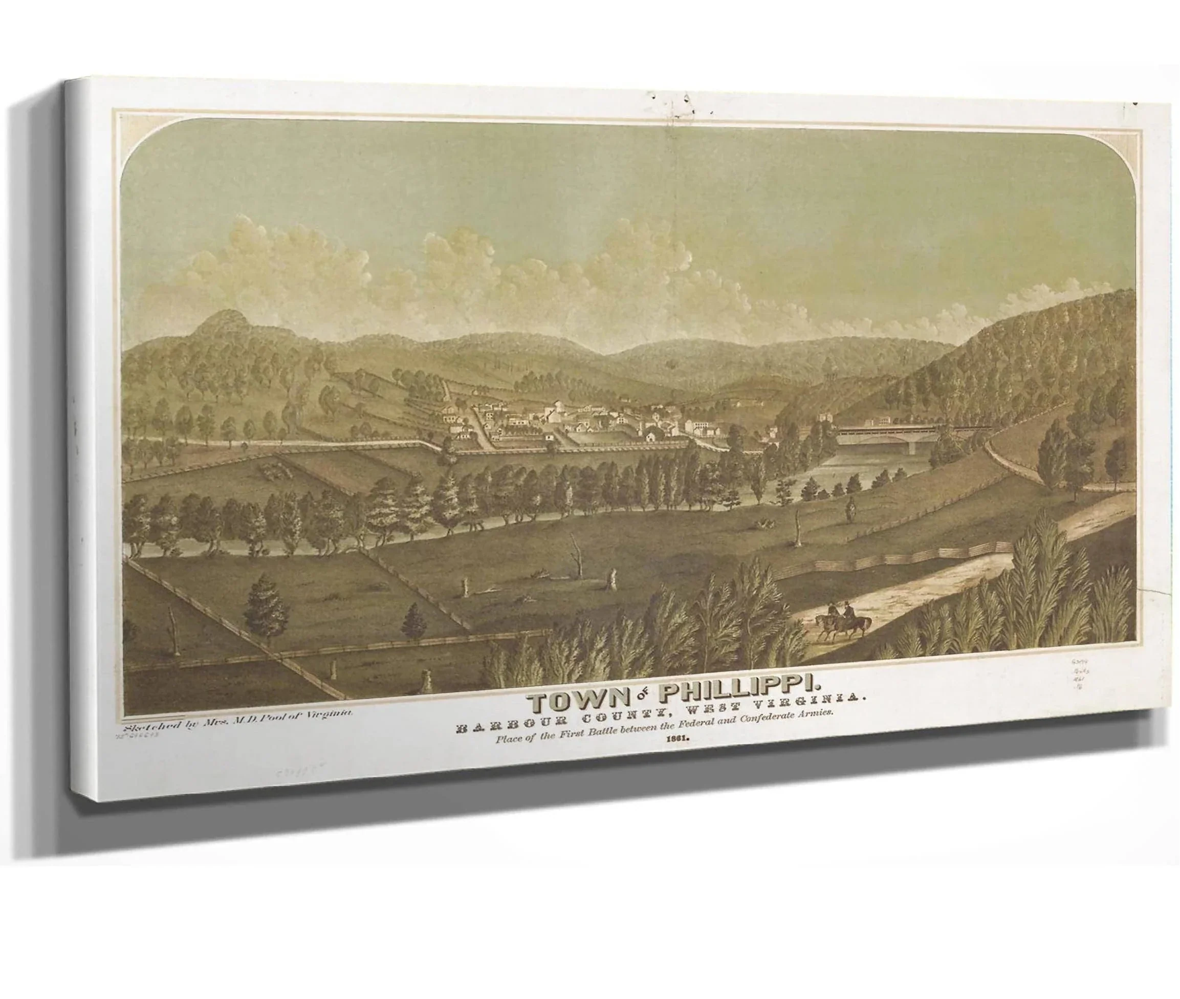 Town Of Phillippi Barbour County West Virginia 1861 State Of West Virginia