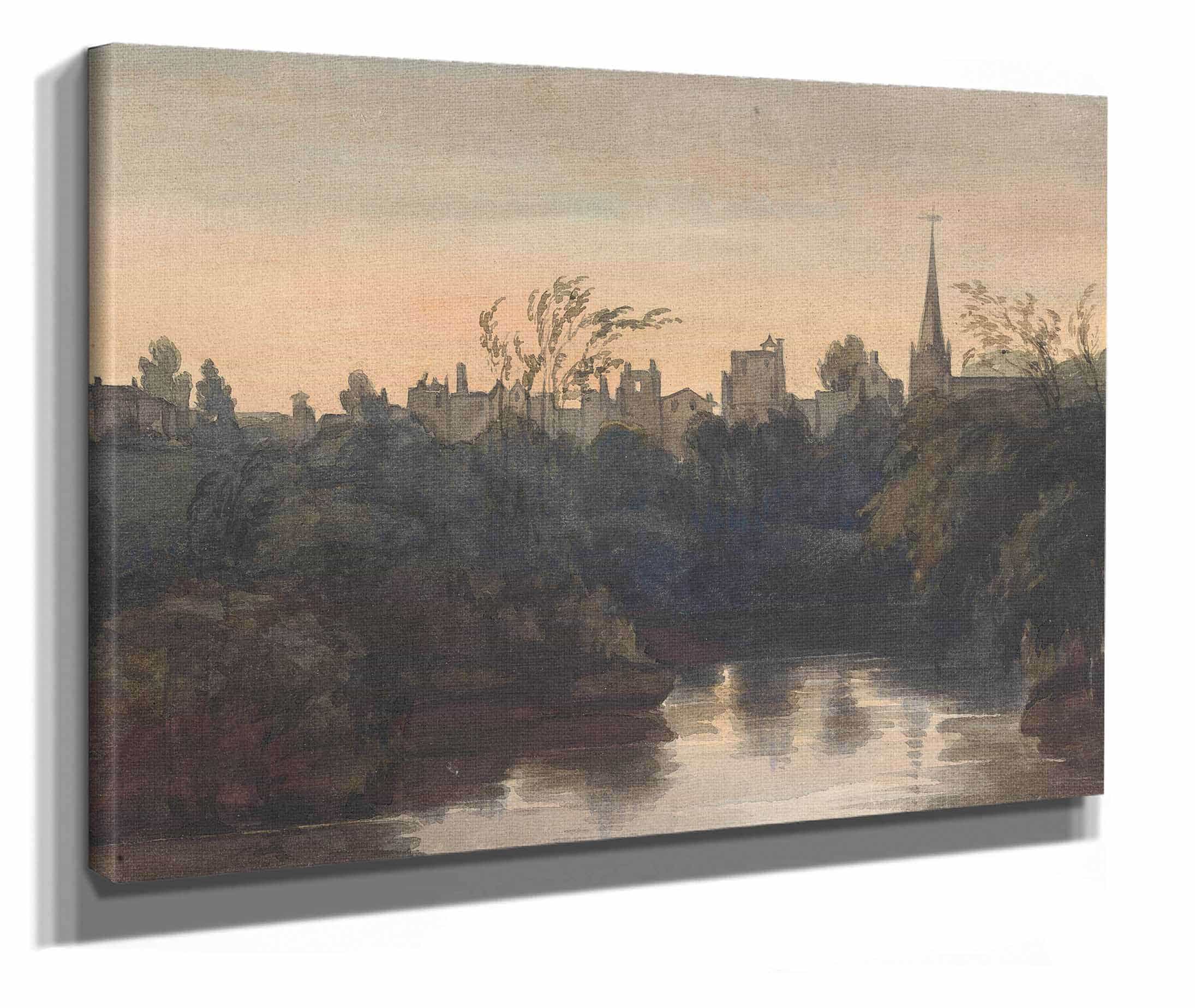 Town Scene On River by Thomas Sully - Image 2