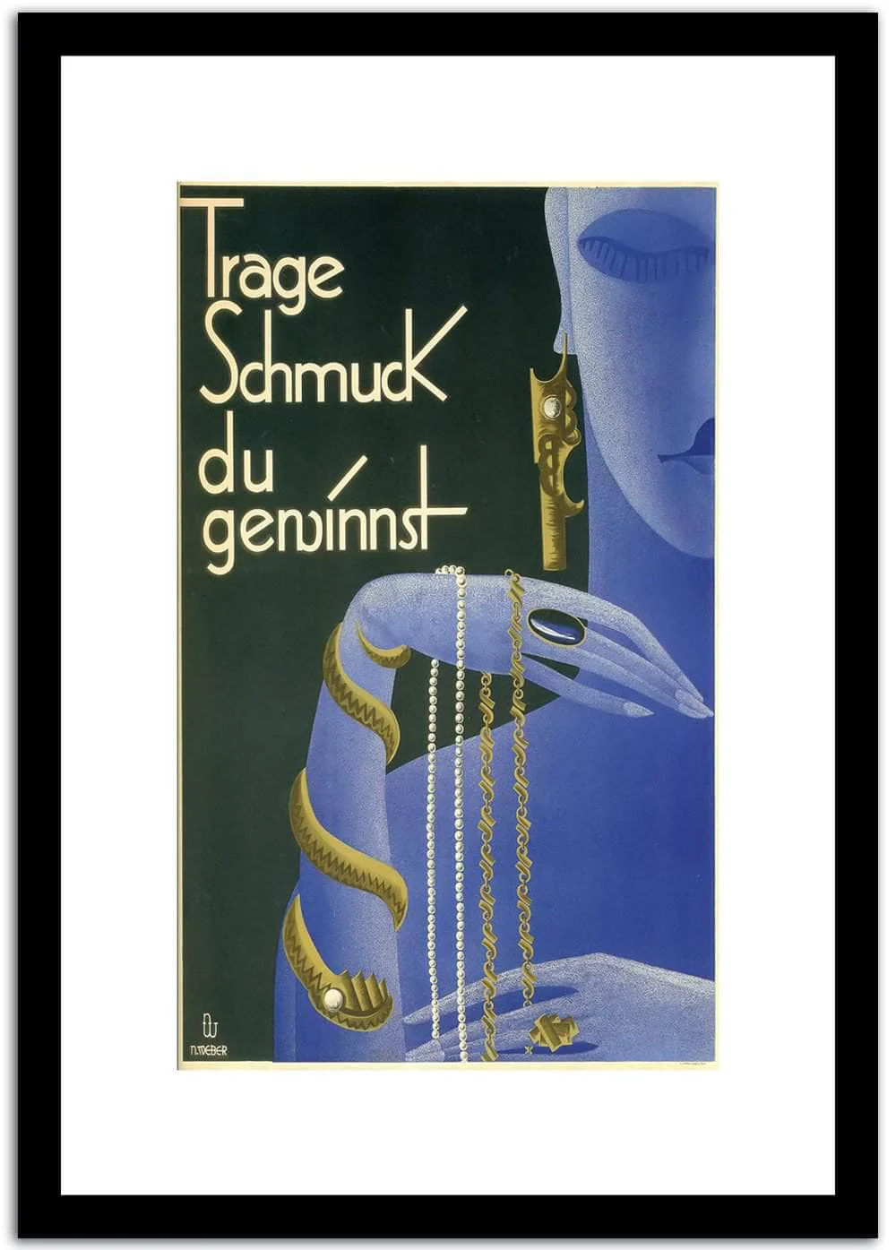 Trage Schumck Du Geninnst Vintage Poster