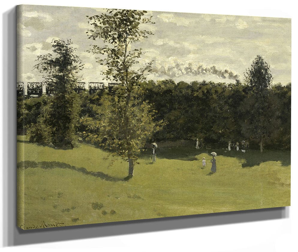 Train In The Countryside By Claude Monet