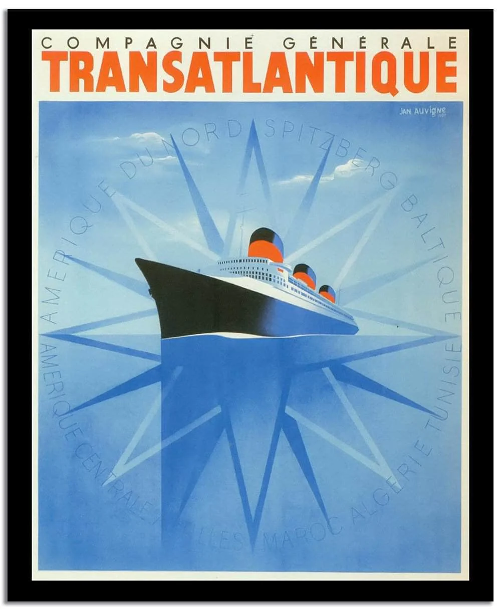 Transatlantique Vintage Poster - Image 2