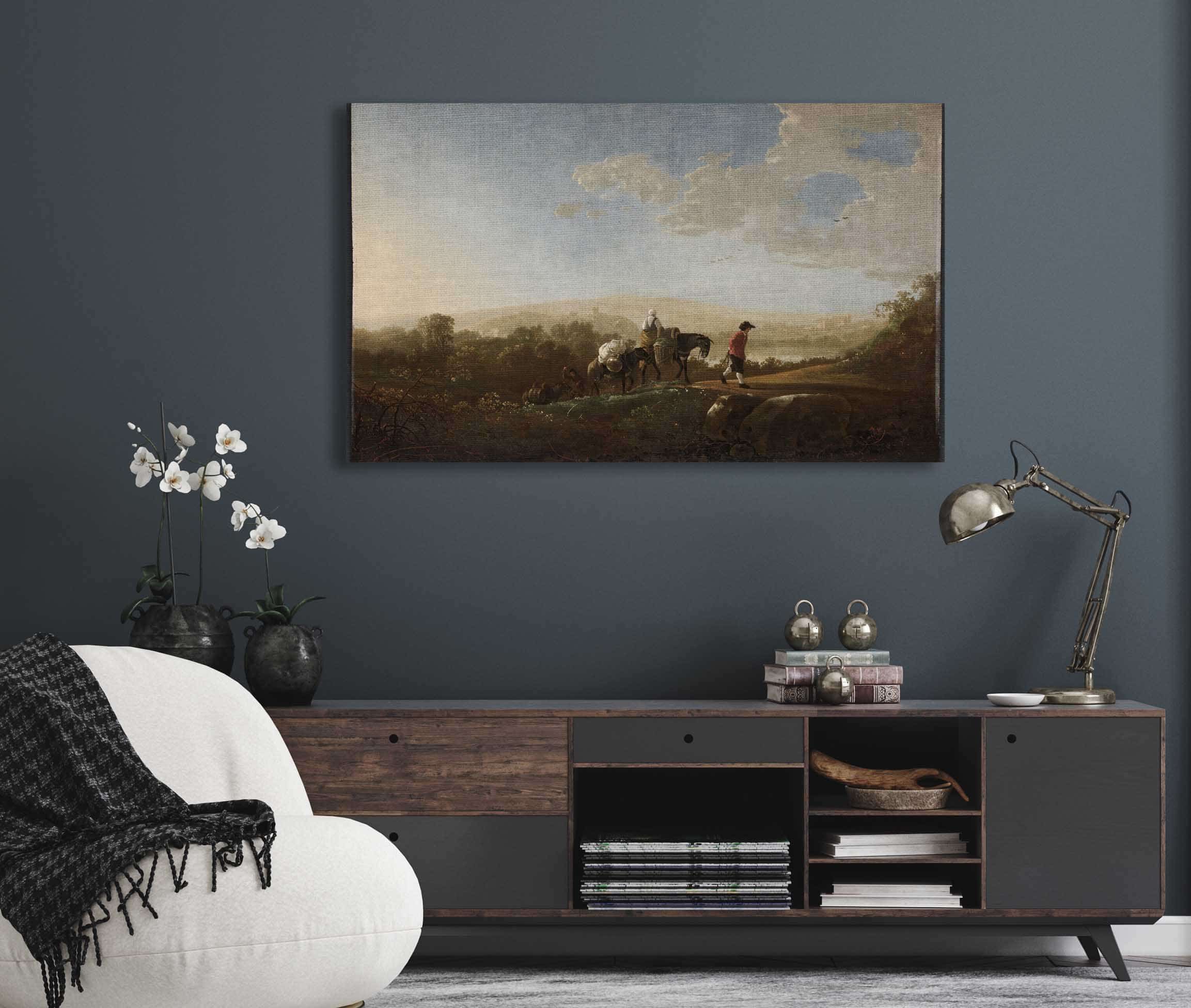 Travelers In Hilly Countryside By Aelbert Cuyp - Image 10