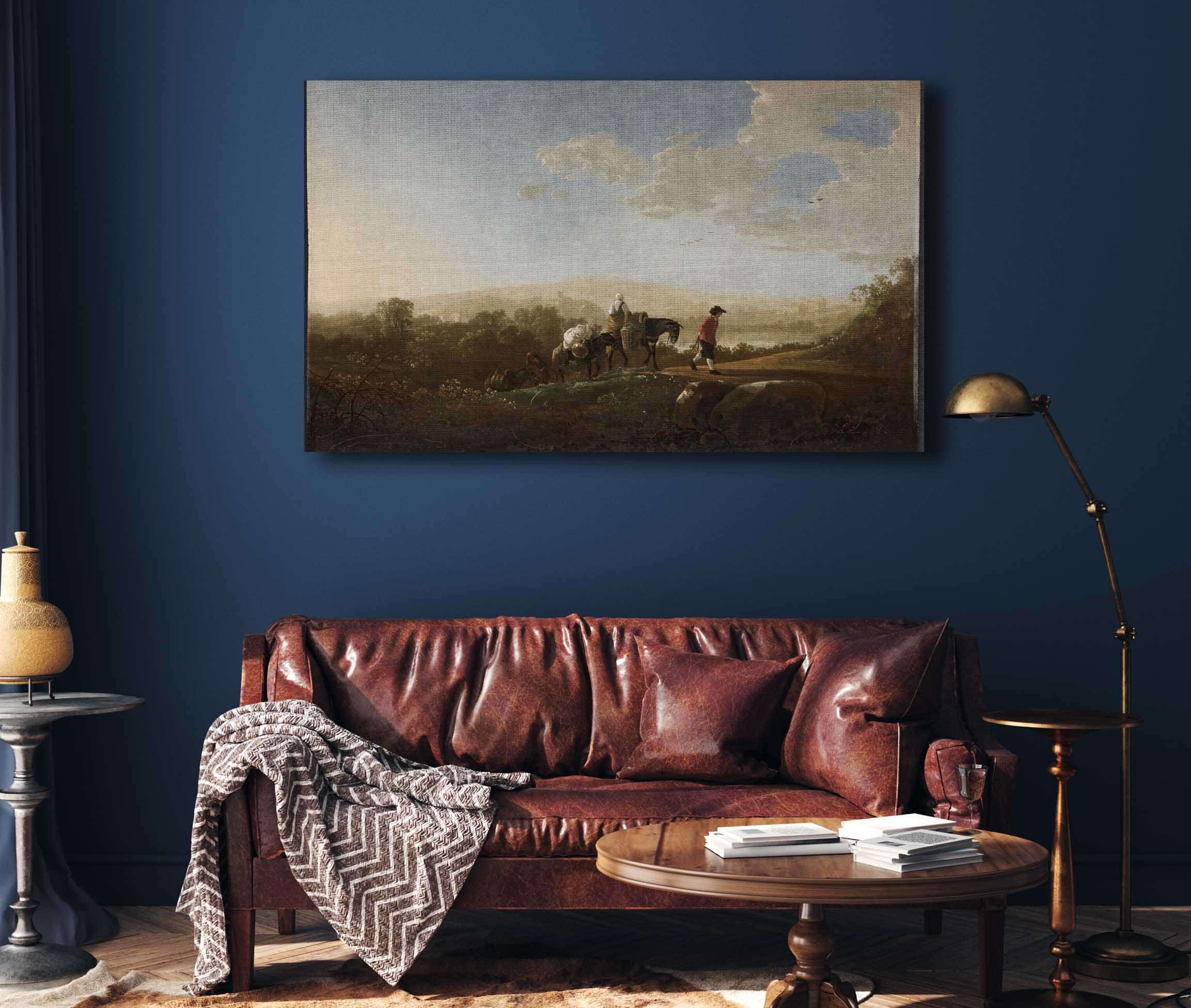 Travelers In Hilly Countryside By Aelbert Cuyp - Image 8