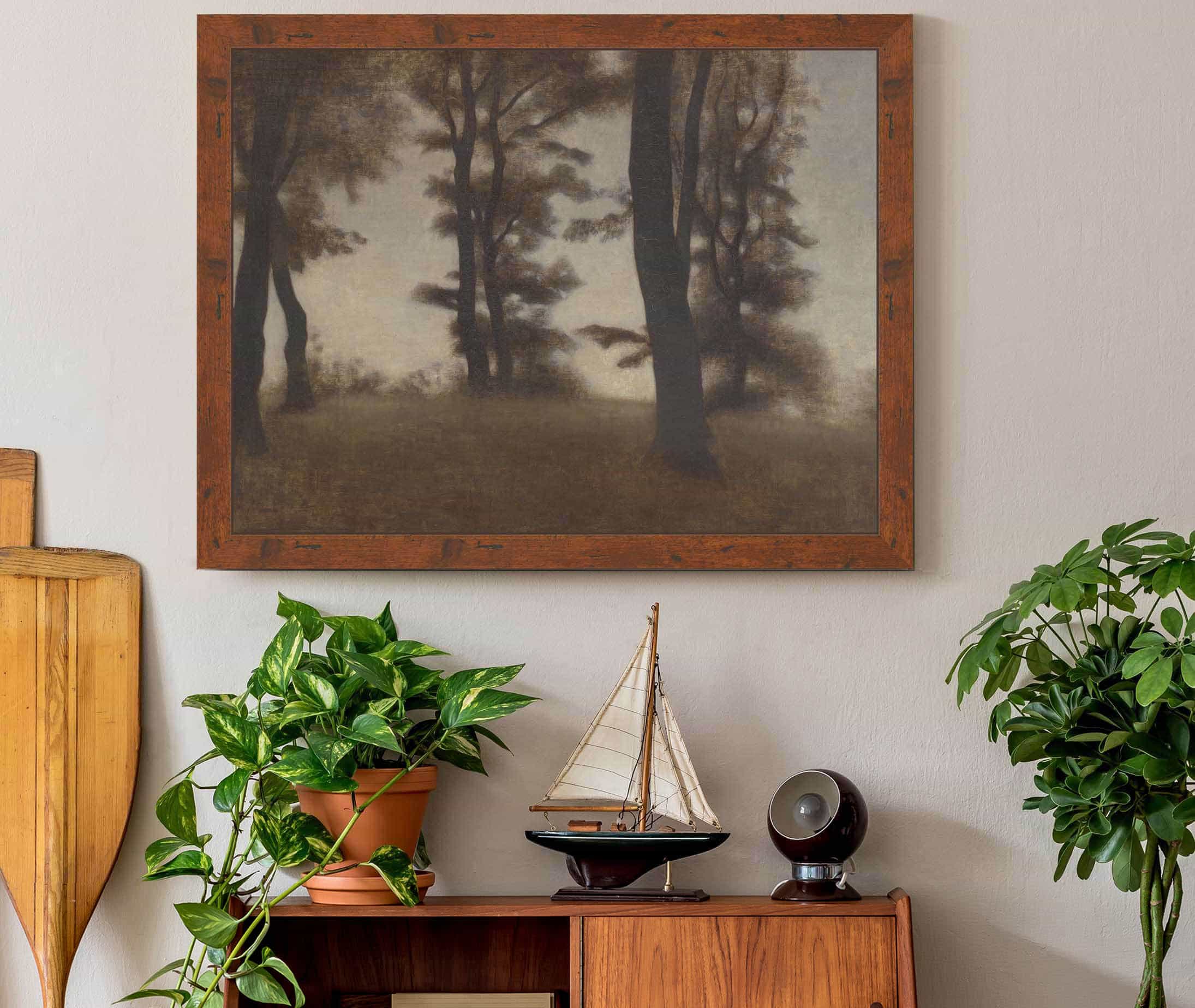 Tree Trunks Arresodal Near Frederiksvaerk North Zealand by Vilhelm Hammershoi - Image 3