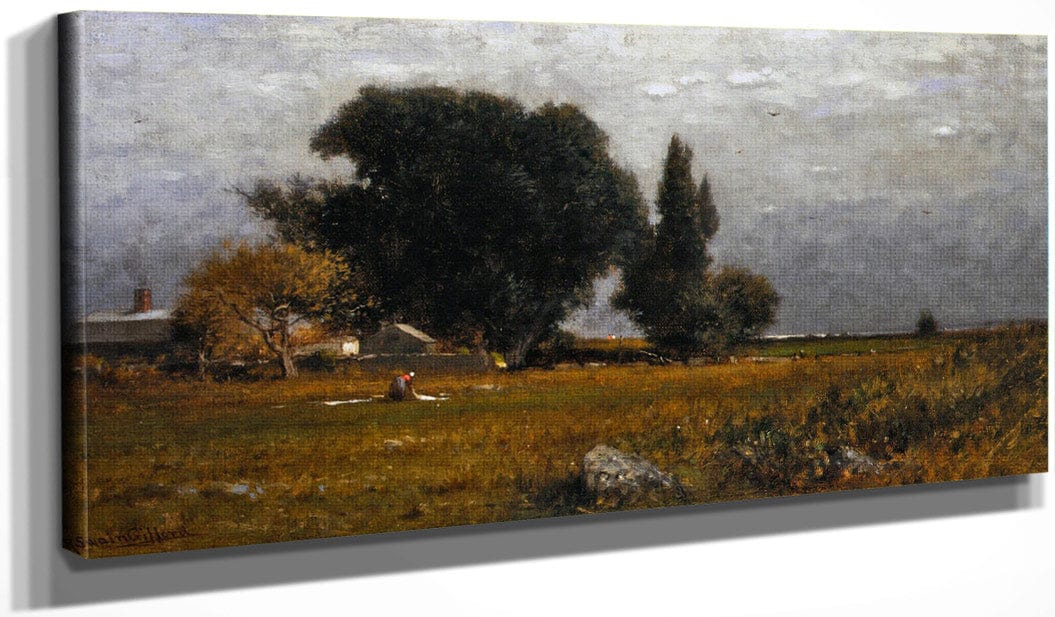 Trees And Meadow By Ryder, Albert Pinkham - Image 3