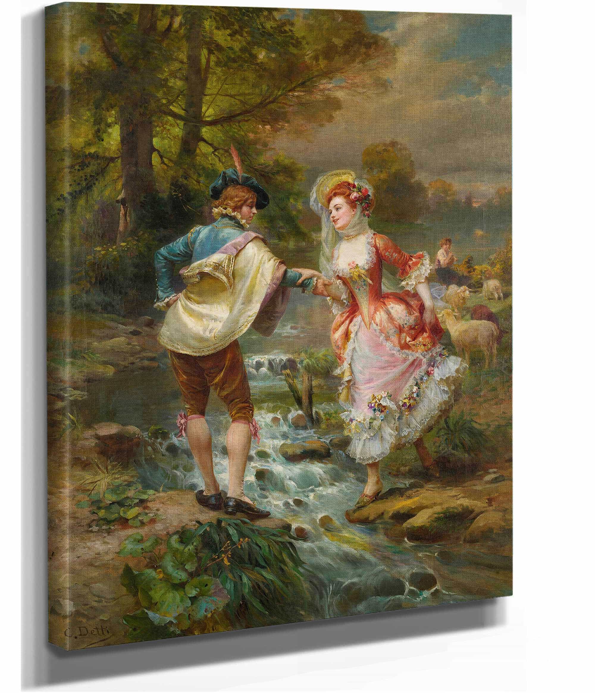 Tres Galant by Cesare Auguste Detti - Image 2