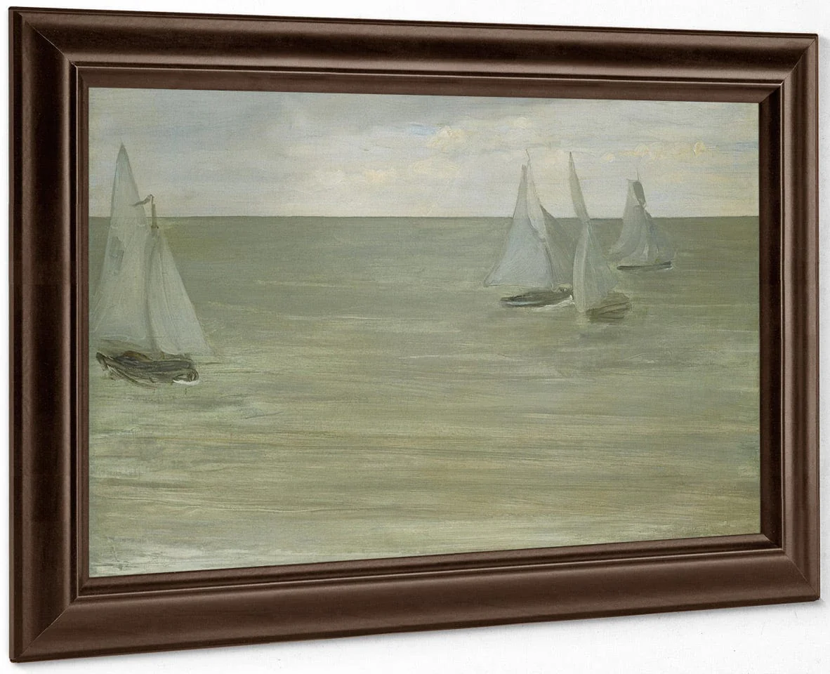 Trouville (Gray And Green, The Silver Sea) By James McNeill Whistler - Image 4