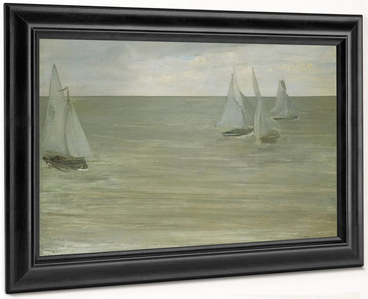 Trouville (Gray And Green, The Silver Sea) By James McNeill Whistler - Image 6