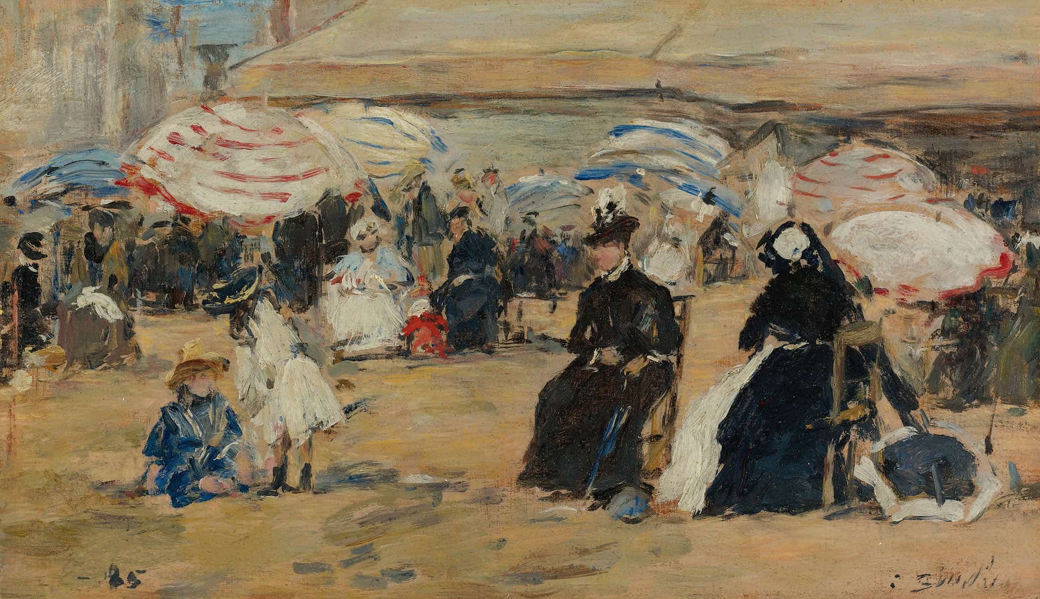Trouville La Nourrice by Eugene Boudin - Image 2