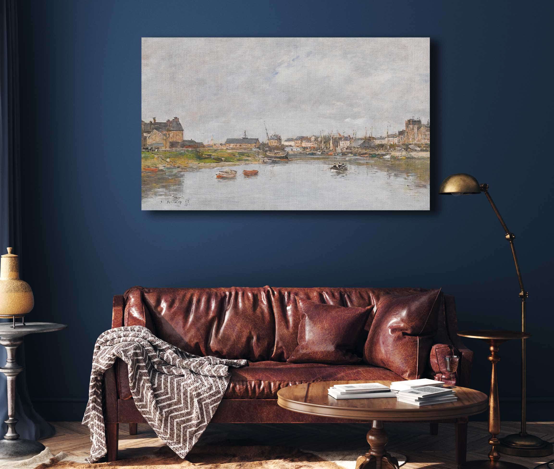 Trouville Le Port by Eugene Boudin - Image 7