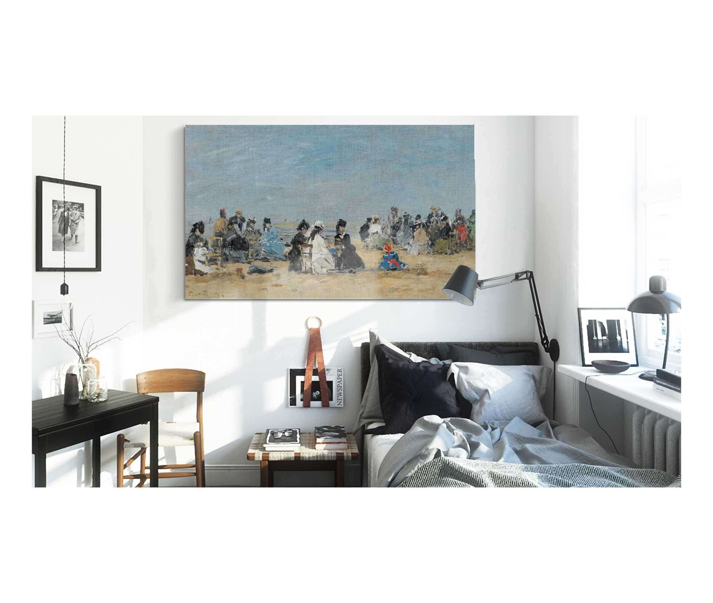 Trouville Scene De Plage by Eugene Boudin - Image 3