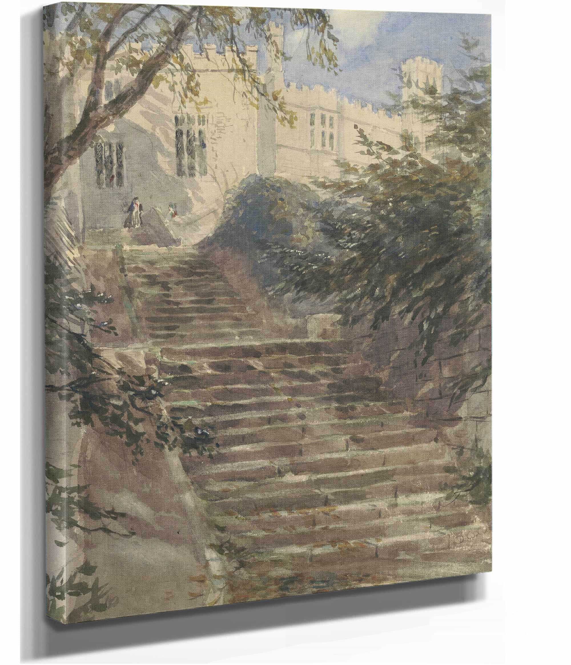 Tuintrap Bij Haddon Hall Derbyshire by David Cox - Image 2
