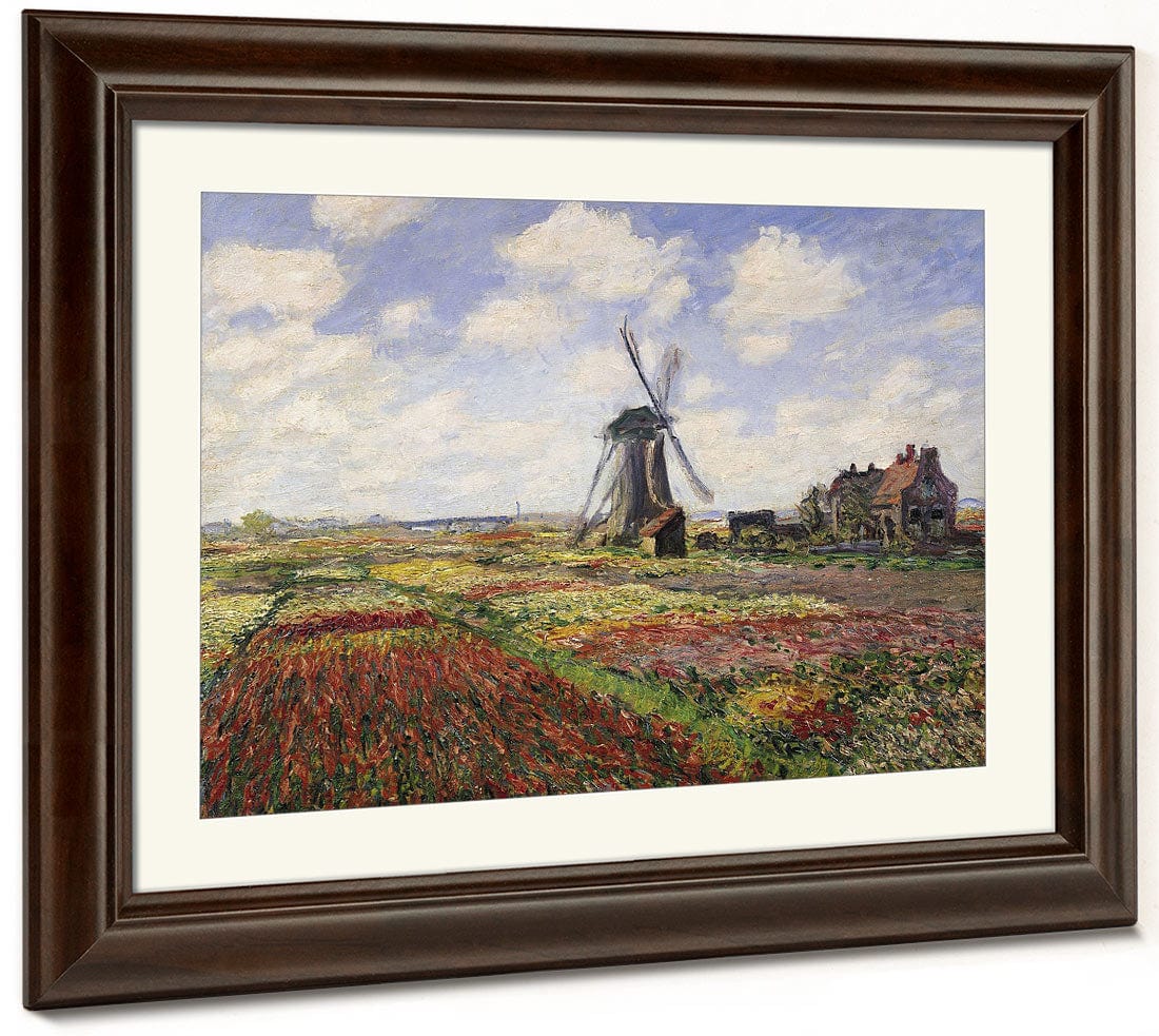 Tulip Fields With The Rijnsburg Windmill By Claude Monet - Image 5