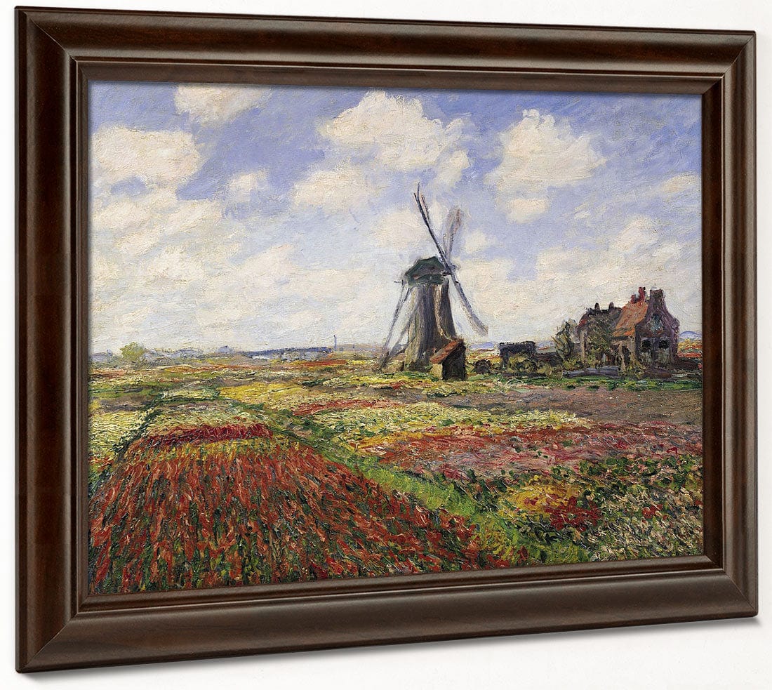 Tulip Fields With The Rijnsburg Windmill By Claude Monet - Image 6