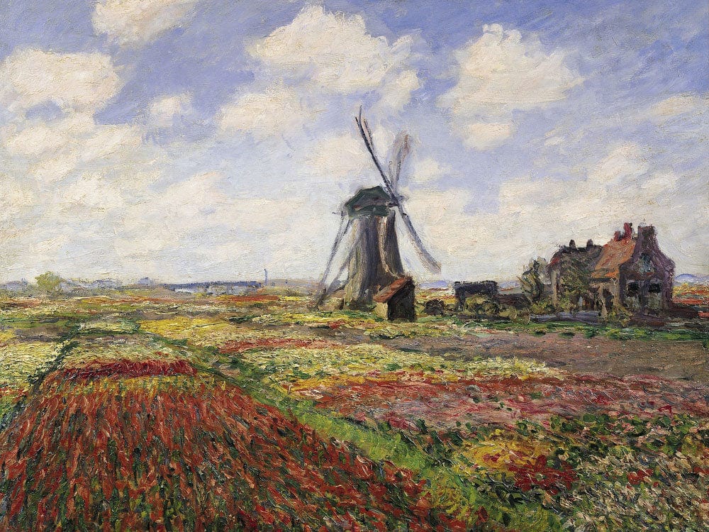 Tulip Fields With The Rijnsburg Windmill By Claude Monet - Image 7