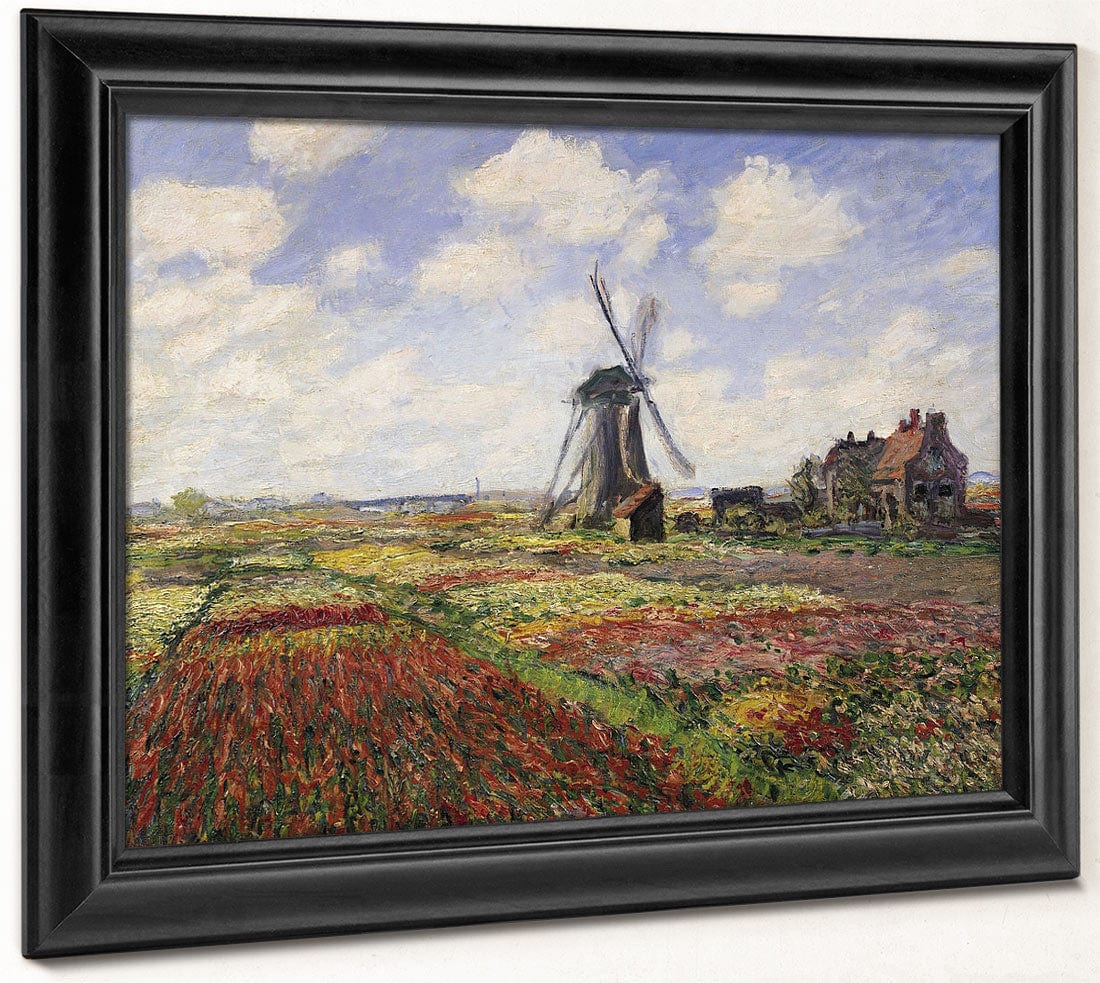 Tulip Fields With The Rijnsburg Windmill By Claude Monet - Image 8