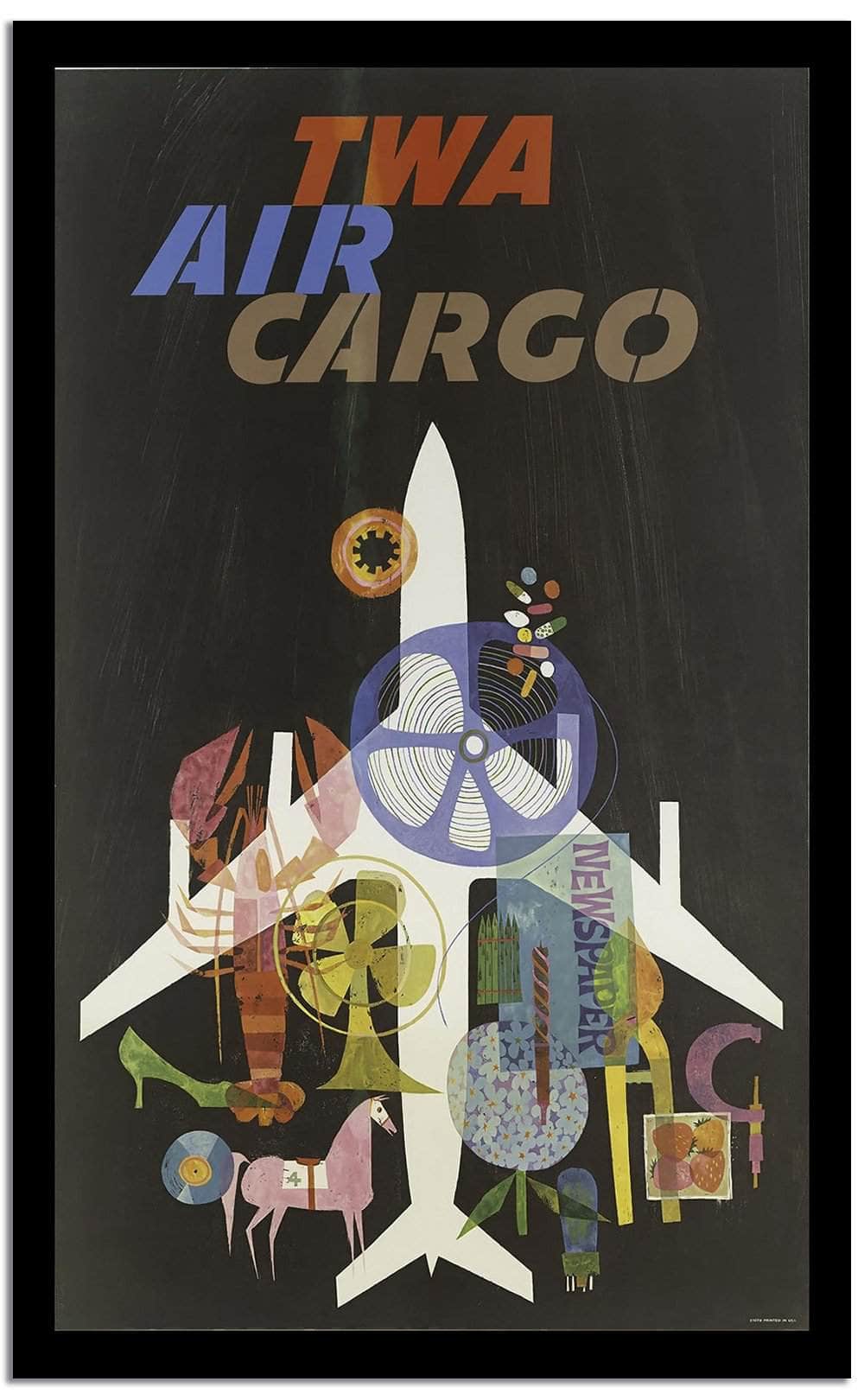 Twa Air Carco Vintage Poster - Image 2