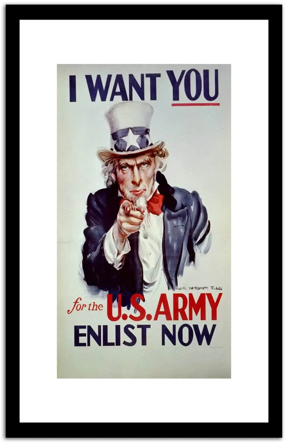 T Want You Enlist Now Vintage Poster