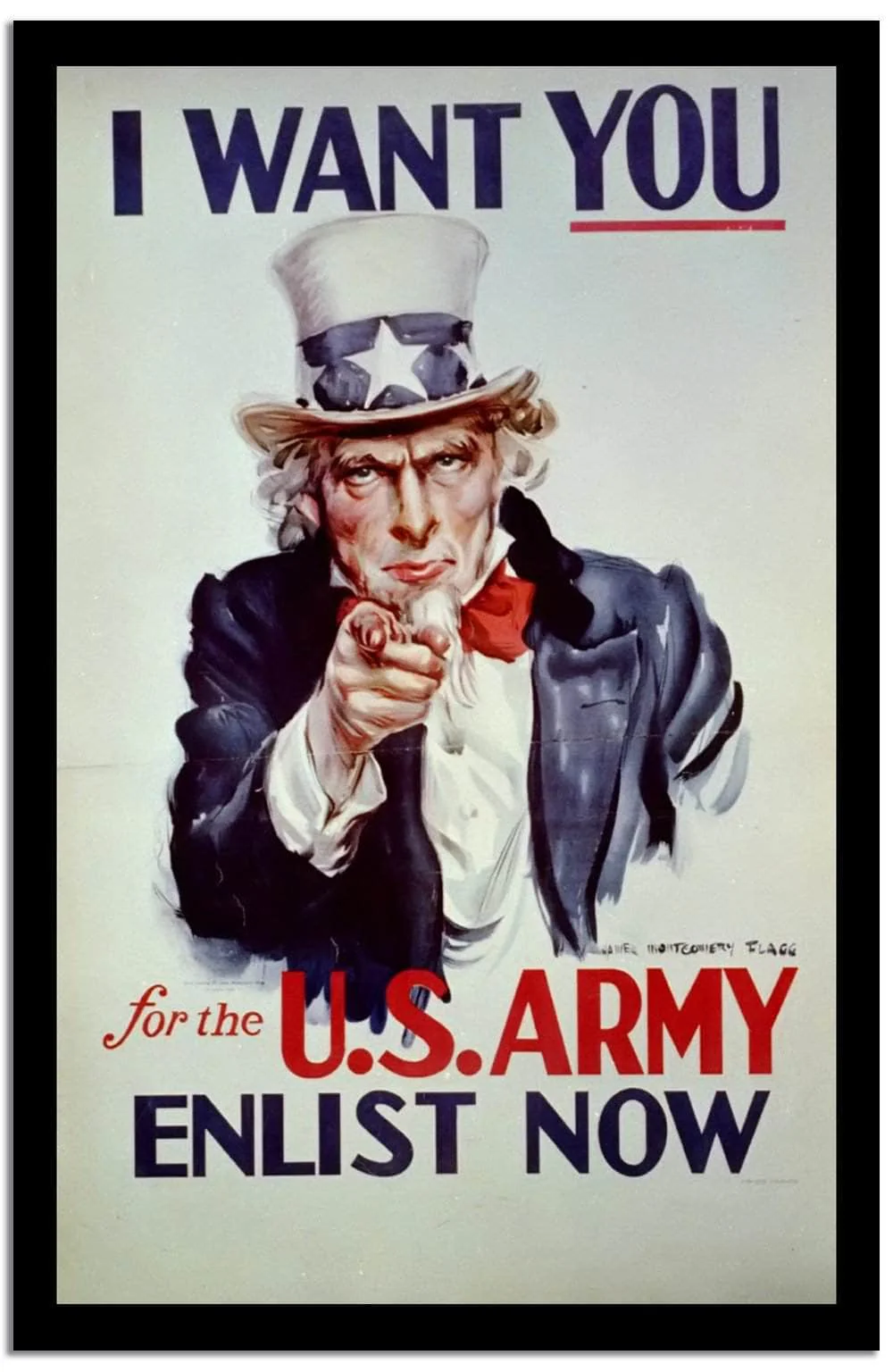 T Want You Enlist Now Vintage Poster - Image 2