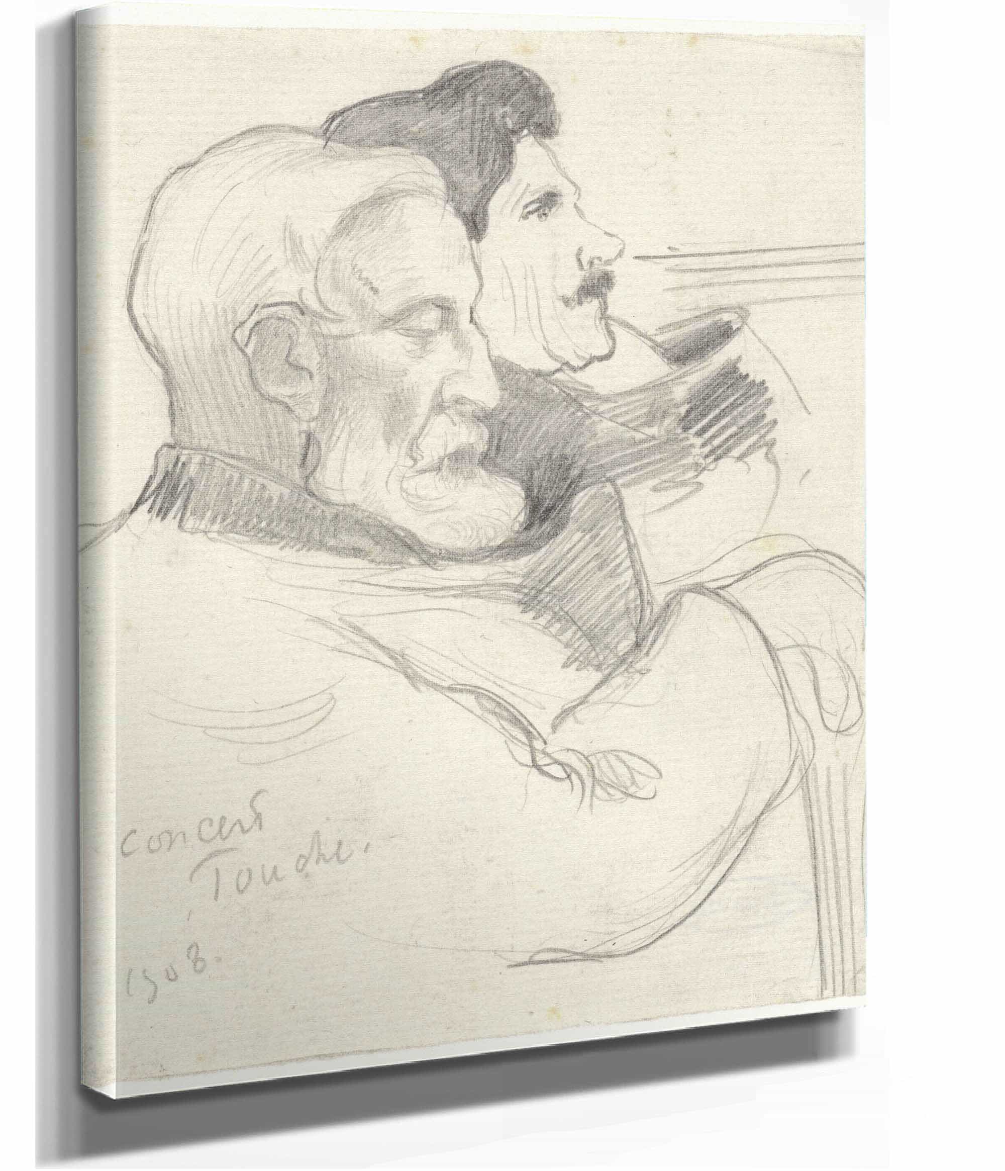 Twee Concertbezoekers In De Muziekzaal Touche Te Parijs by Richard Nicolaus Roland Holst - Image 2