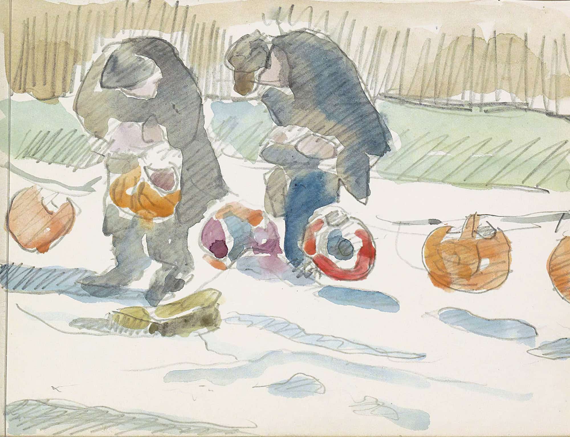 Twee Mannen Op Een Straat by Reijer Stolk