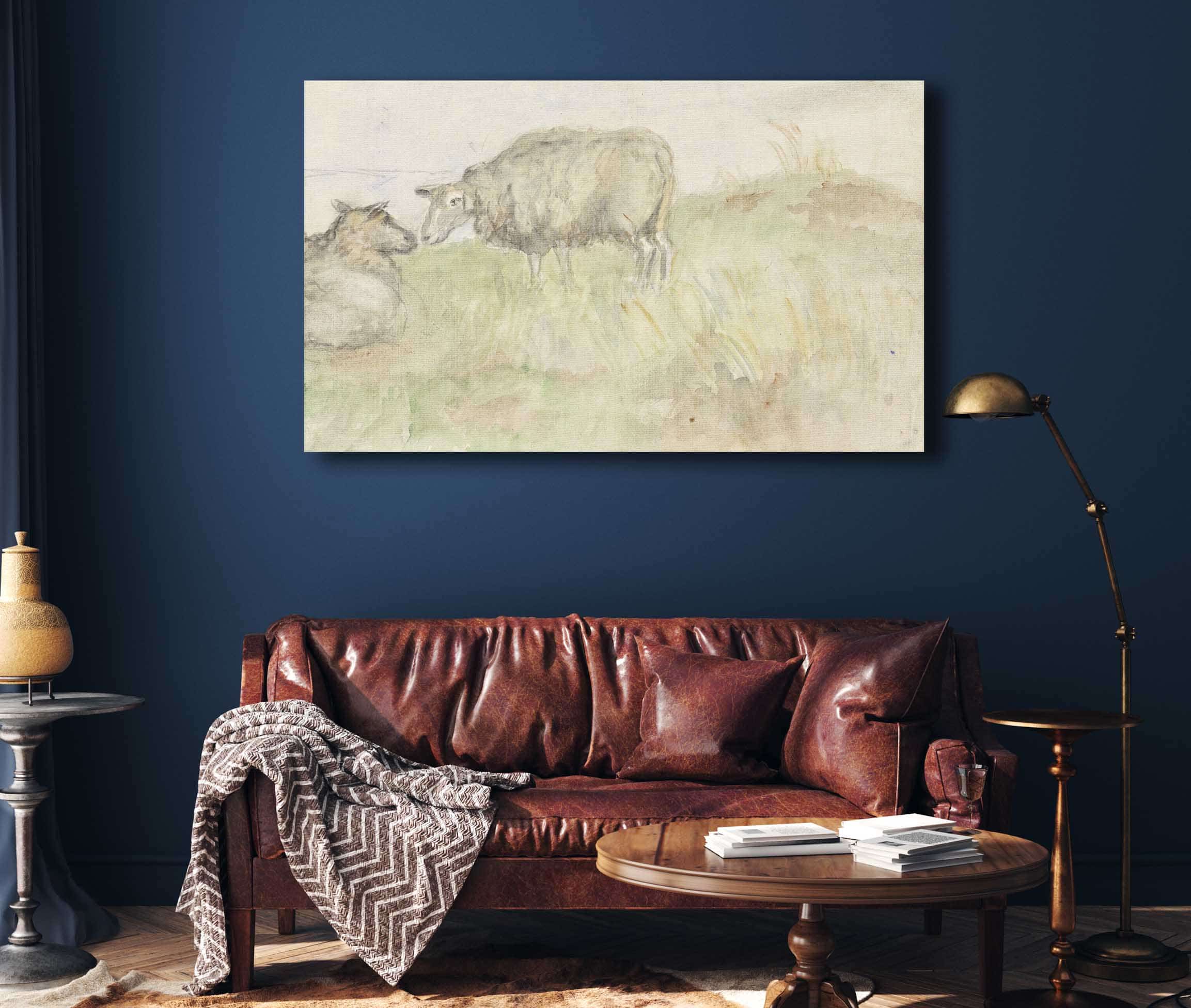 Twee Schapen by Jozef Israels - Image 4