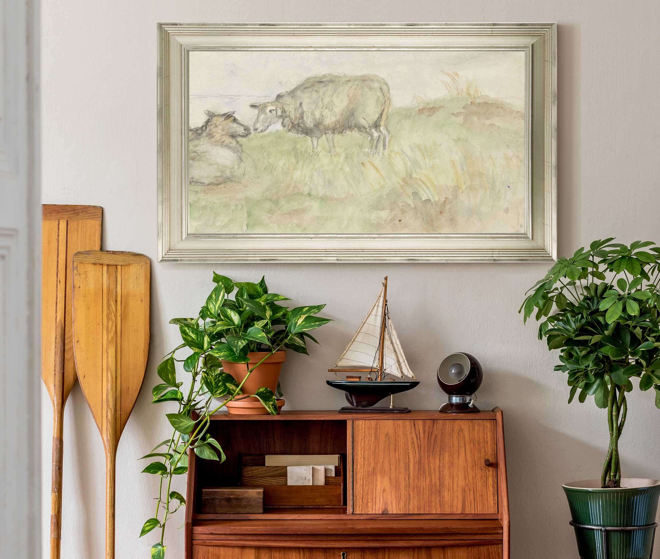 Twee Schapen by Jozef Israels - Image 6
