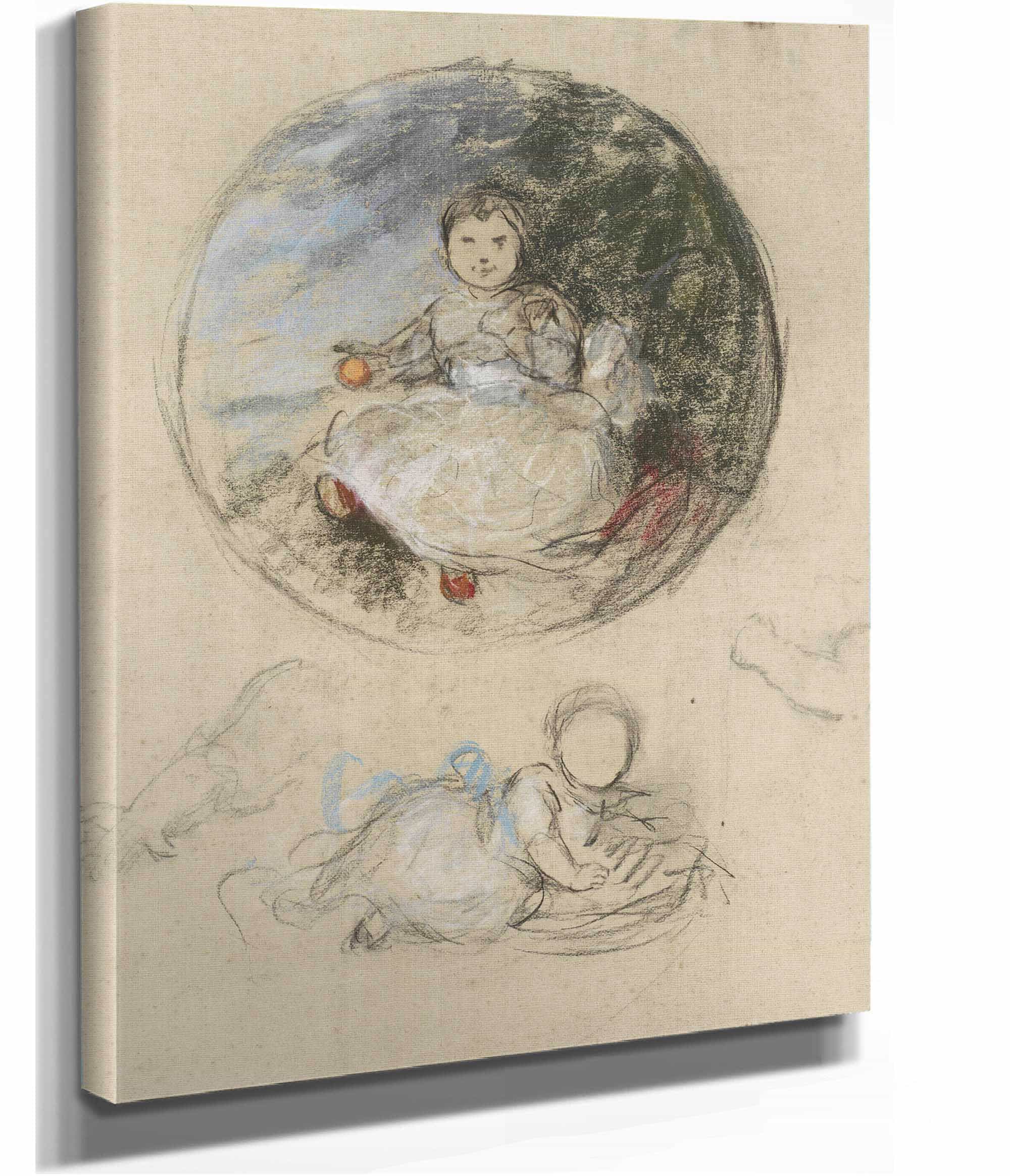 Twee Studies Van Prinses Juliana by Therese Schwartze - Image 2