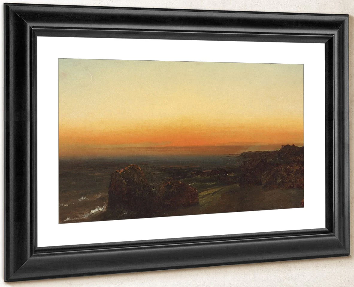 Twilight On The Seashore By John Frederick Kensett - Image 4