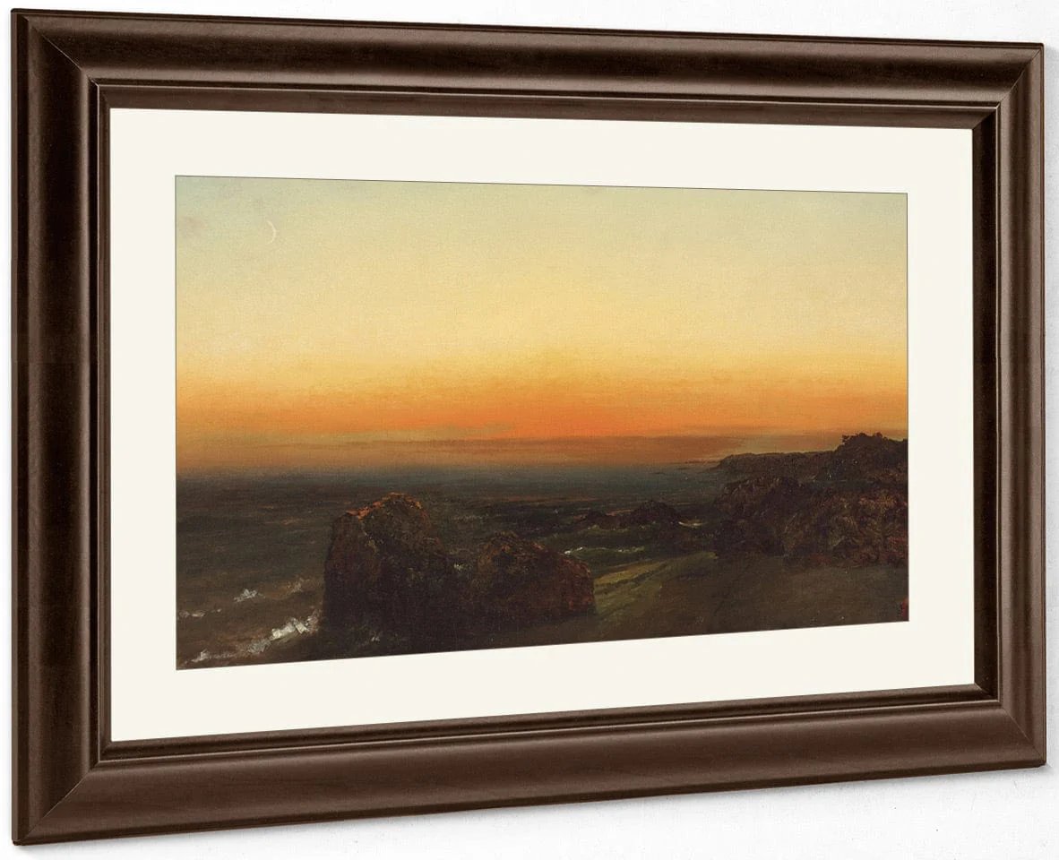 Twilight On The Seashore By John Frederick Kensett - Image 5