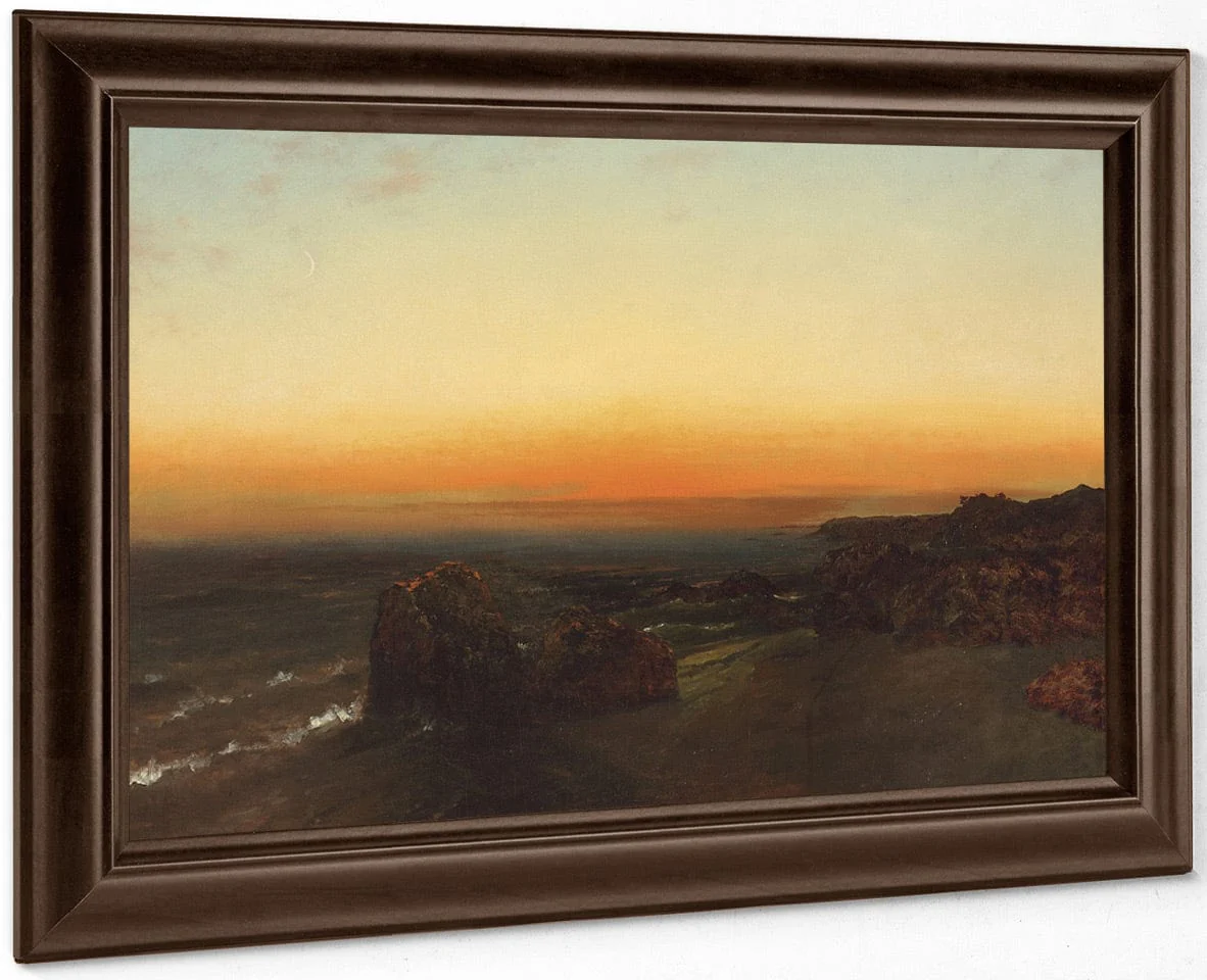Twilight On The Seashore By John Frederick Kensett - Image 6