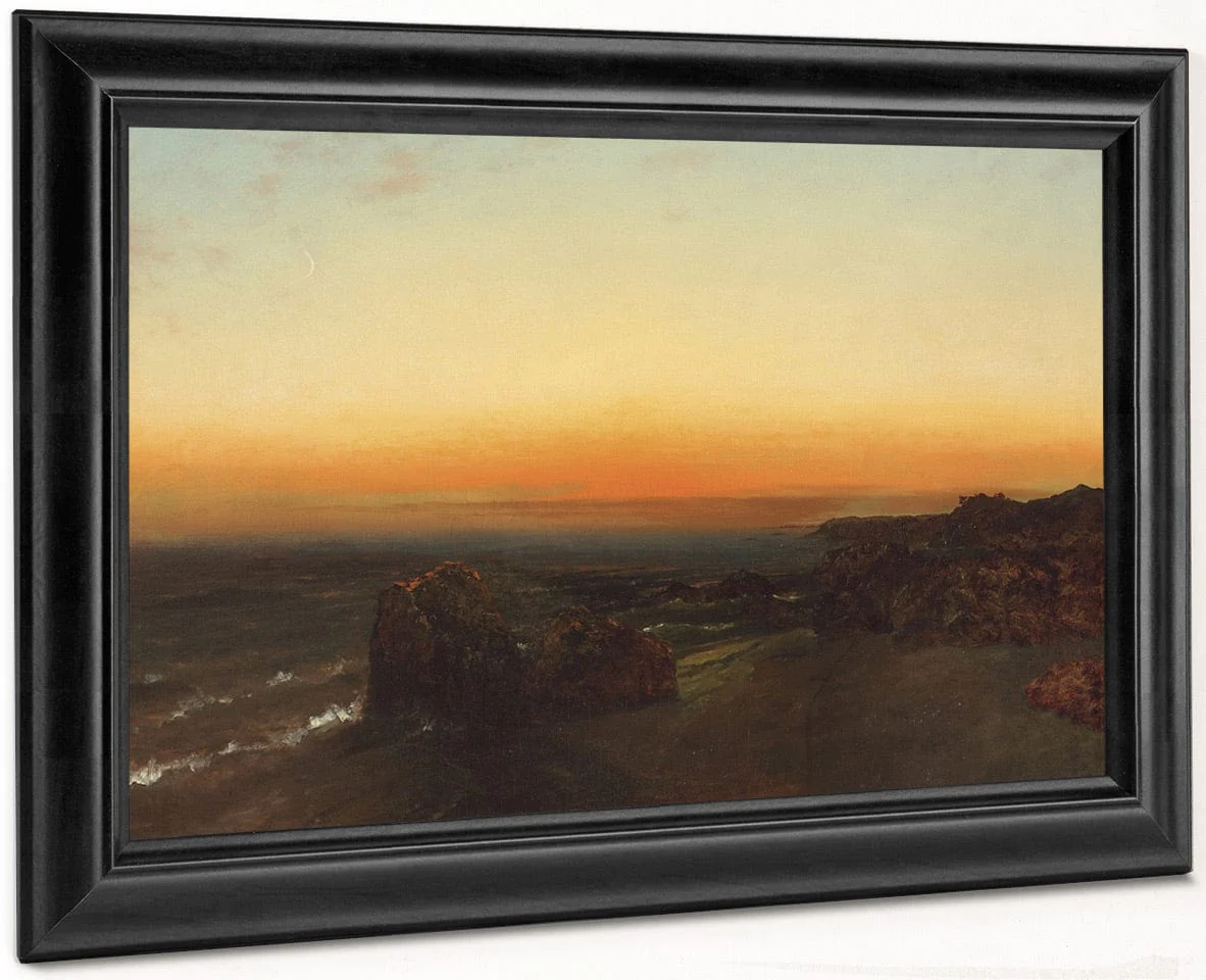 Twilight On The Seashore By John Frederick Kensett - Image 8
