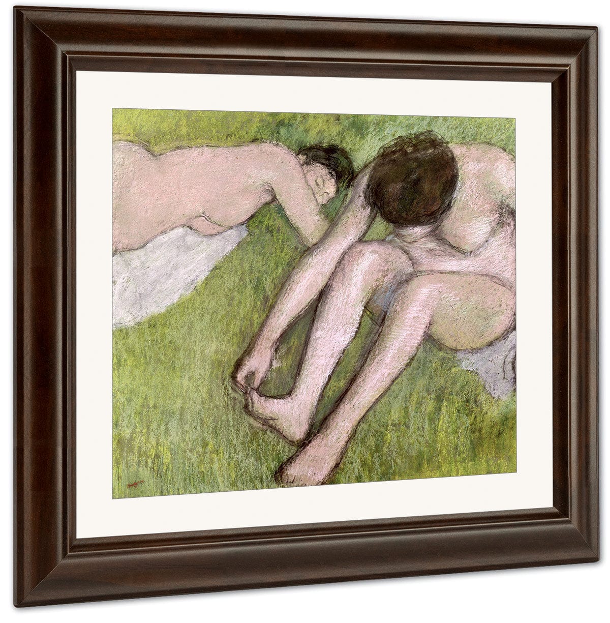Two Bathers On The Grass By Edgar Degas - Image 3