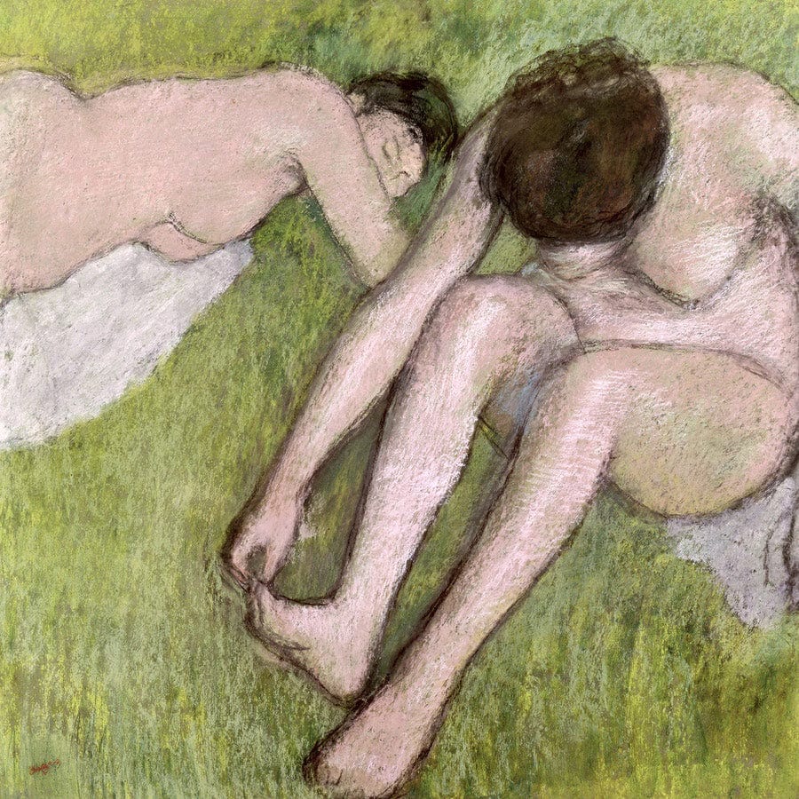Two Bathers On The Grass By Edgar Degas - Image 5
