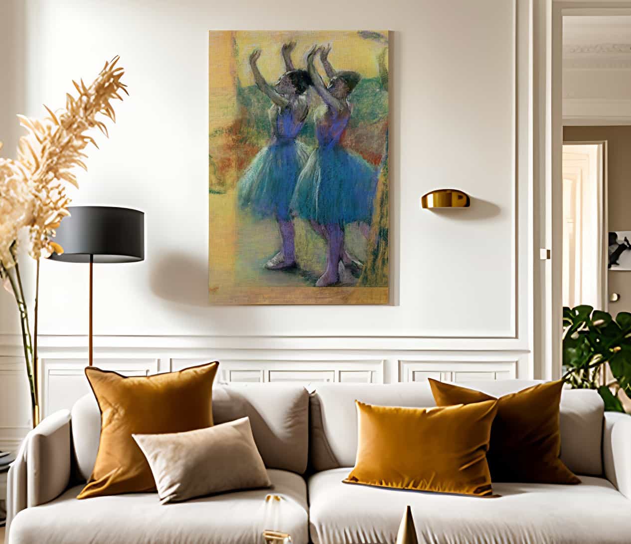 Two Blue Dancers By Edgar Degas - Image 2