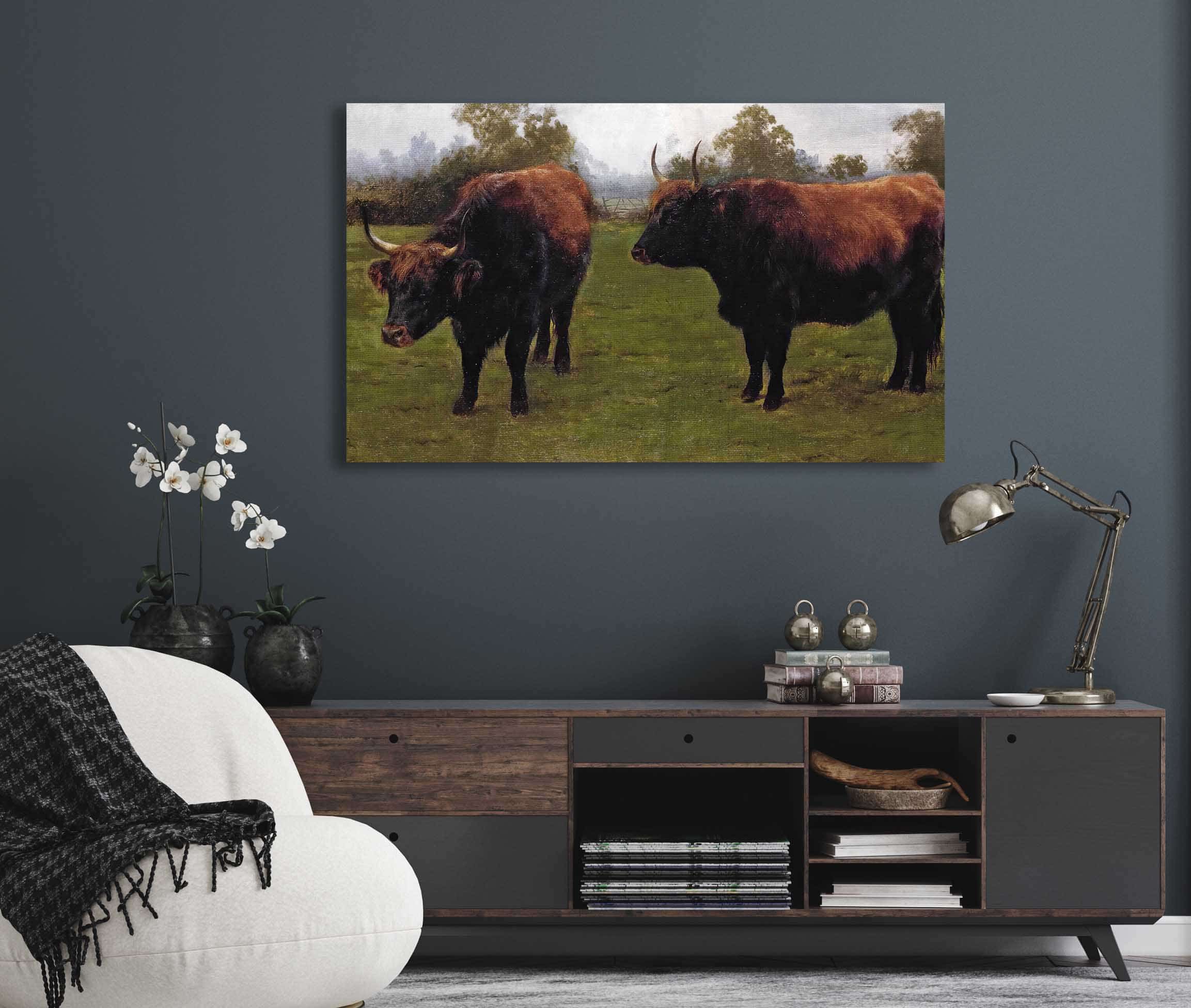 Two Bulls Grazing by Rosa Bonheur - Image 5