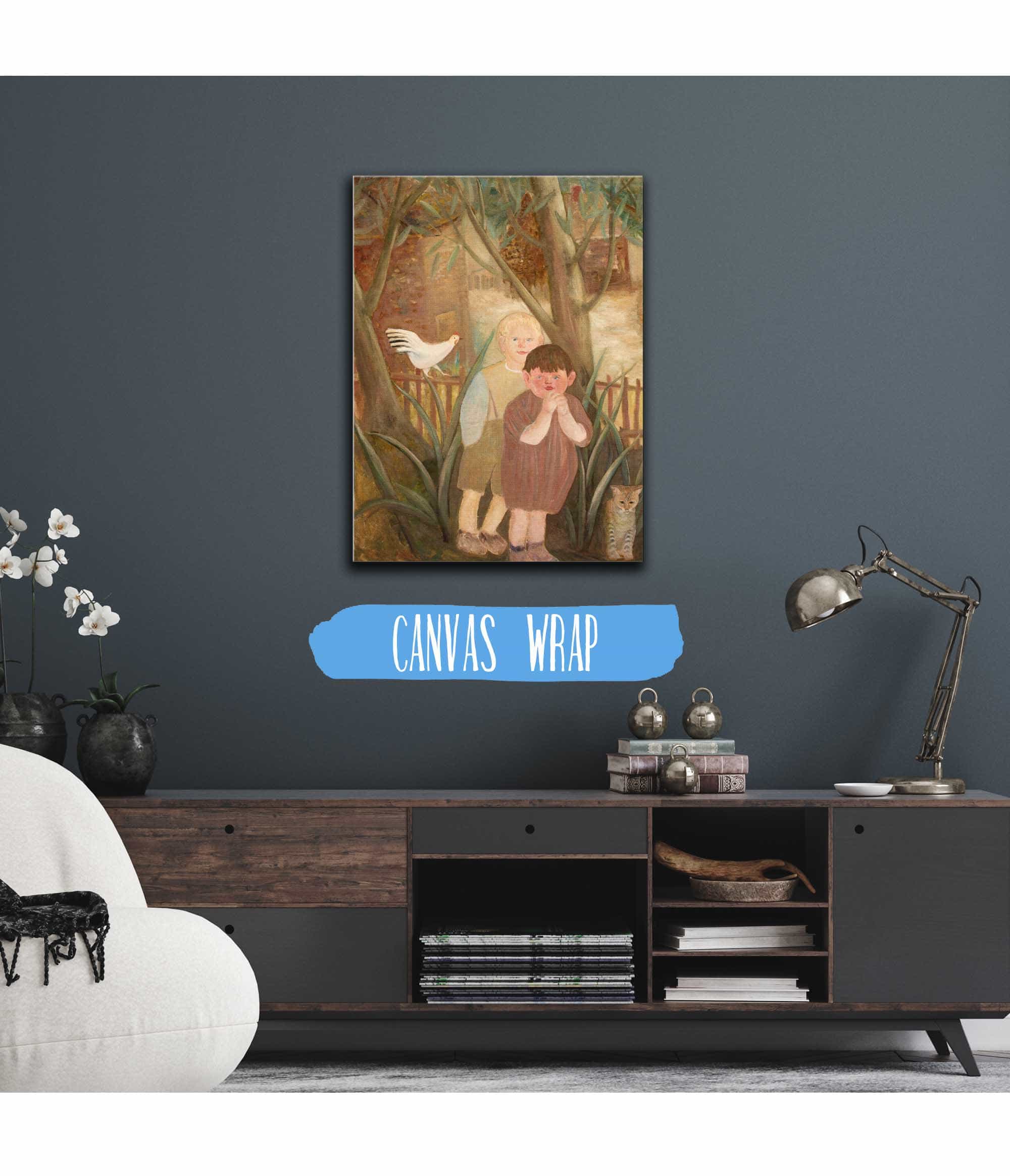 Two Children With A Cat by Tadeusz Makowski - Image 3