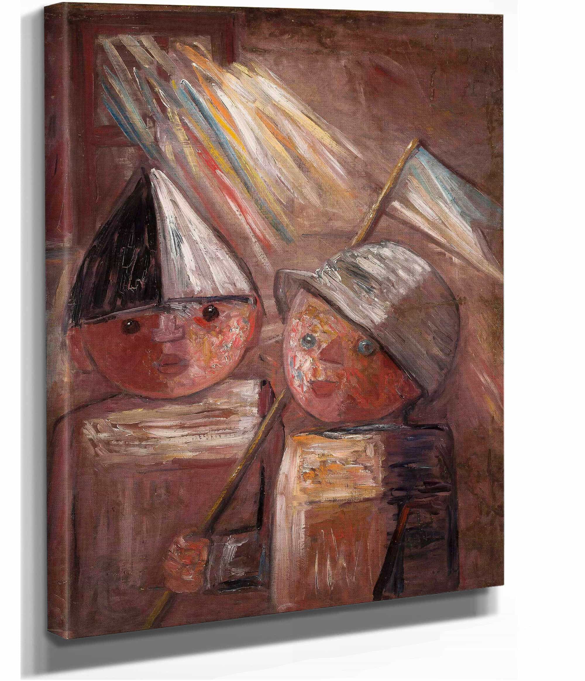 Two Children With A Flag by Tadeusz Makowski - Image 2