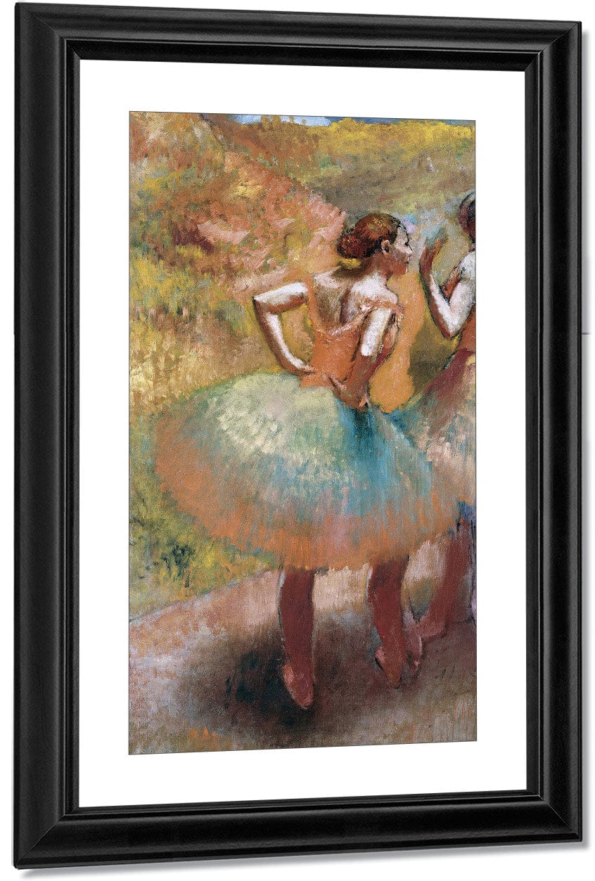 Two Dancers In Green Skirts By Edgar Degas - Image 3