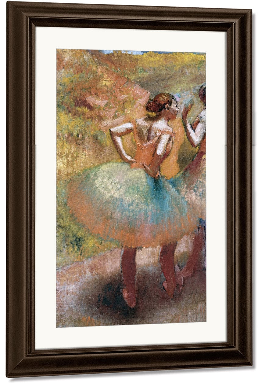 Two Dancers In Green Skirts By Edgar Degas - Image 4