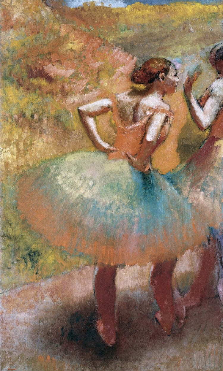 Two Dancers In Green Skirts By Edgar Degas - Image 6