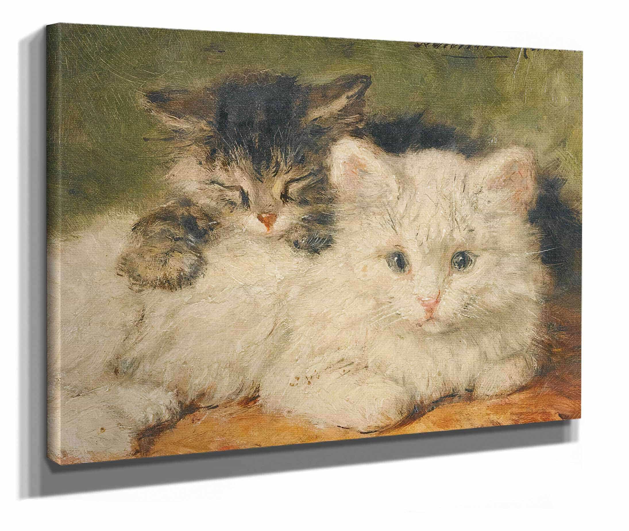 Two Kittens by Henriette Ronner Knip - Image 2