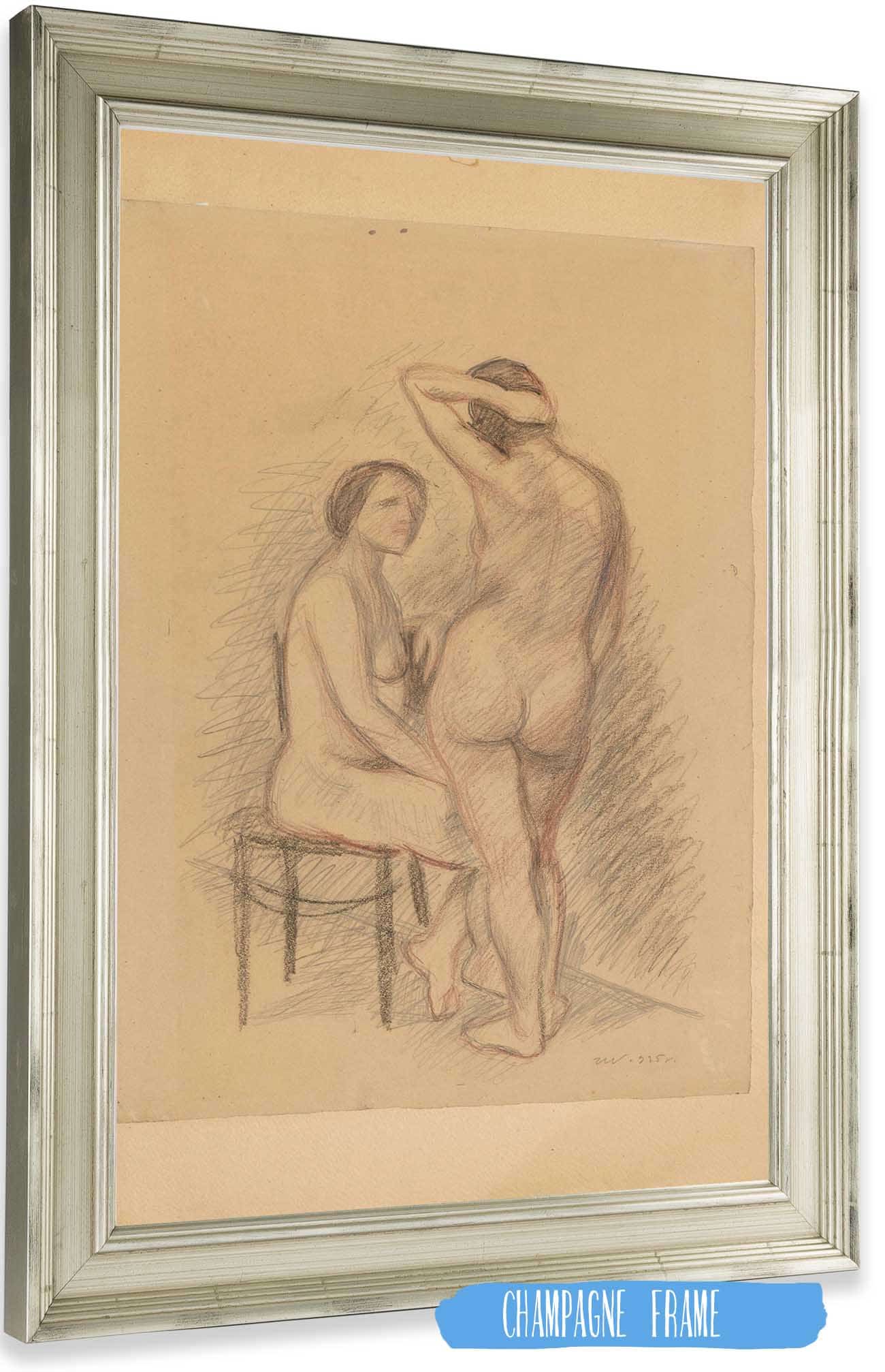 Two Nudes by Zygmunt Waliszewski