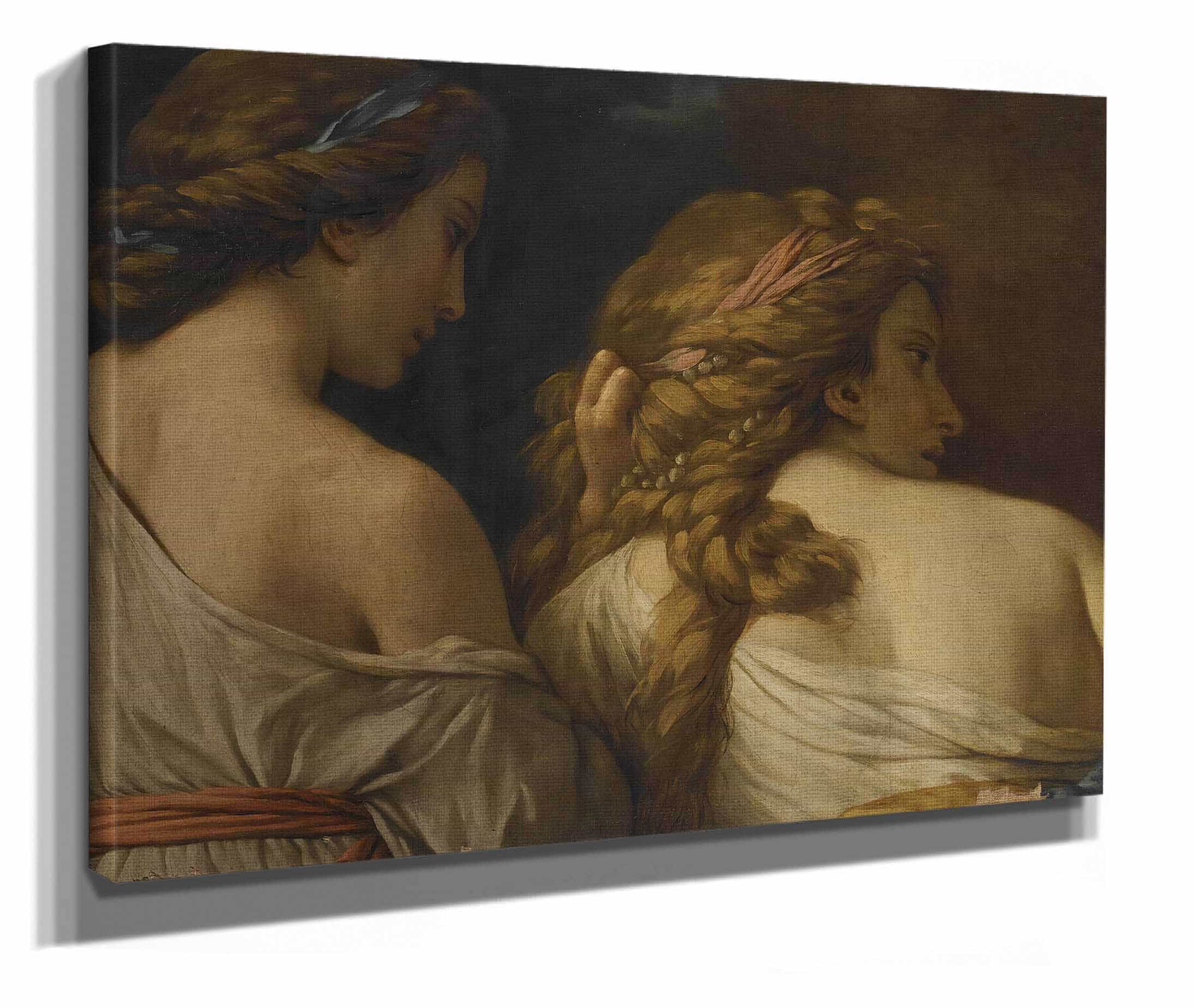 Two Nymphs by Louis Jean Francois Lagrenee - Image 2