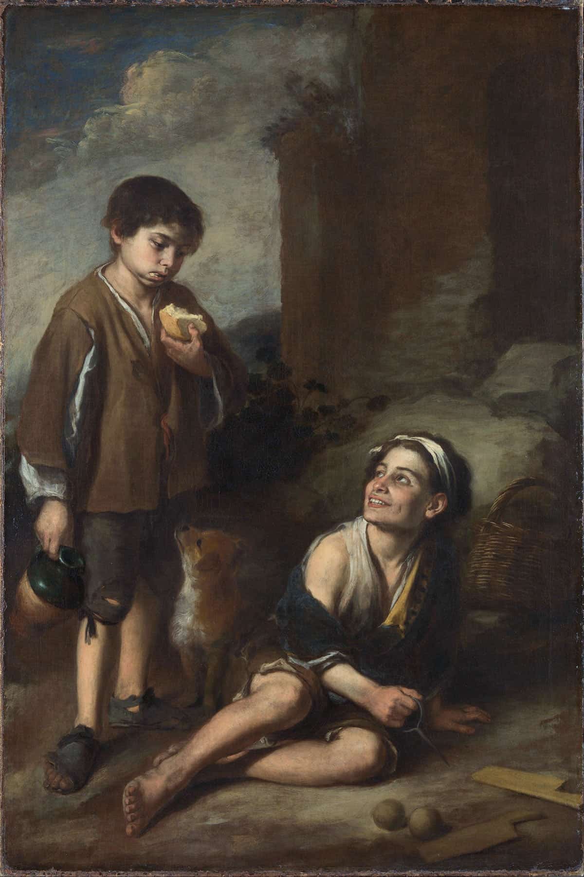 Two Peasant Boys by Bartolome Esteban Murillo - Image 3